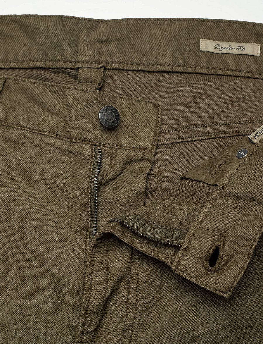 Gant - REG COT/LINEN JEANS - regular jeans - juniper green - 3