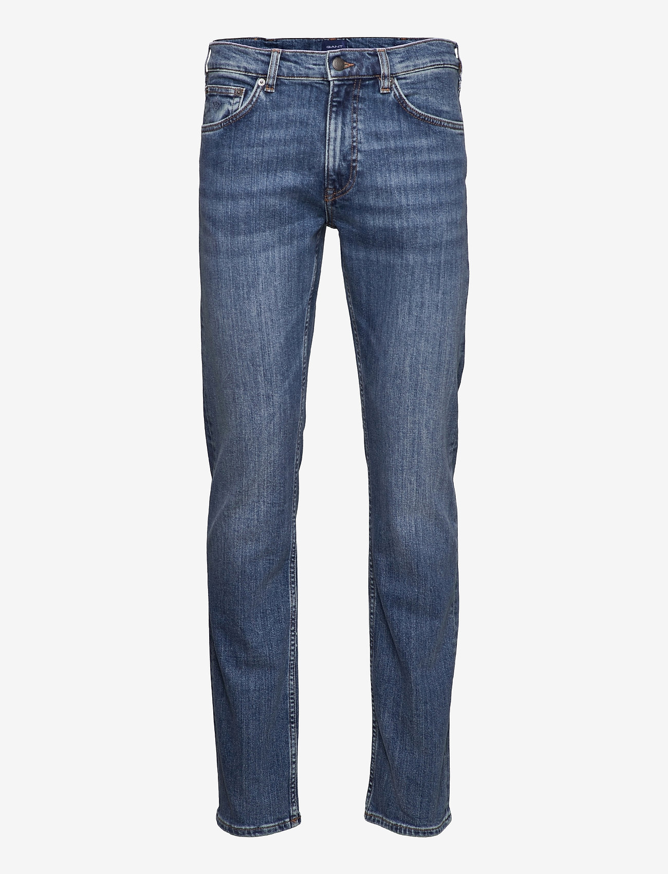 GANT - ARLEY GANT JEANS - regular jeans - mid blue worn in - 0