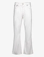 WHITE LOOSE FIT JEANS - EGGSHELL
