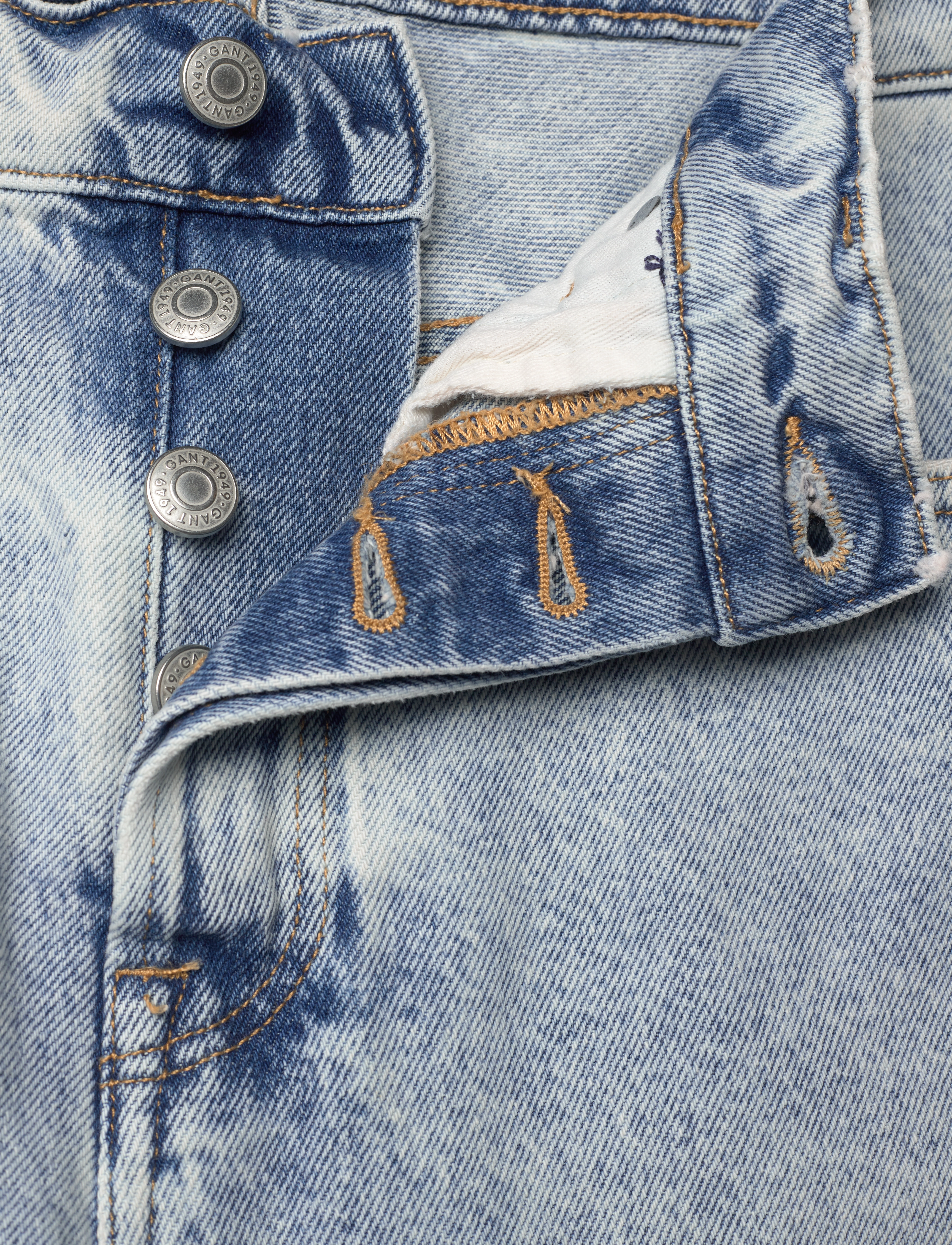 GANT - LIGHT WASH DENIM JEAN - light blue - 3