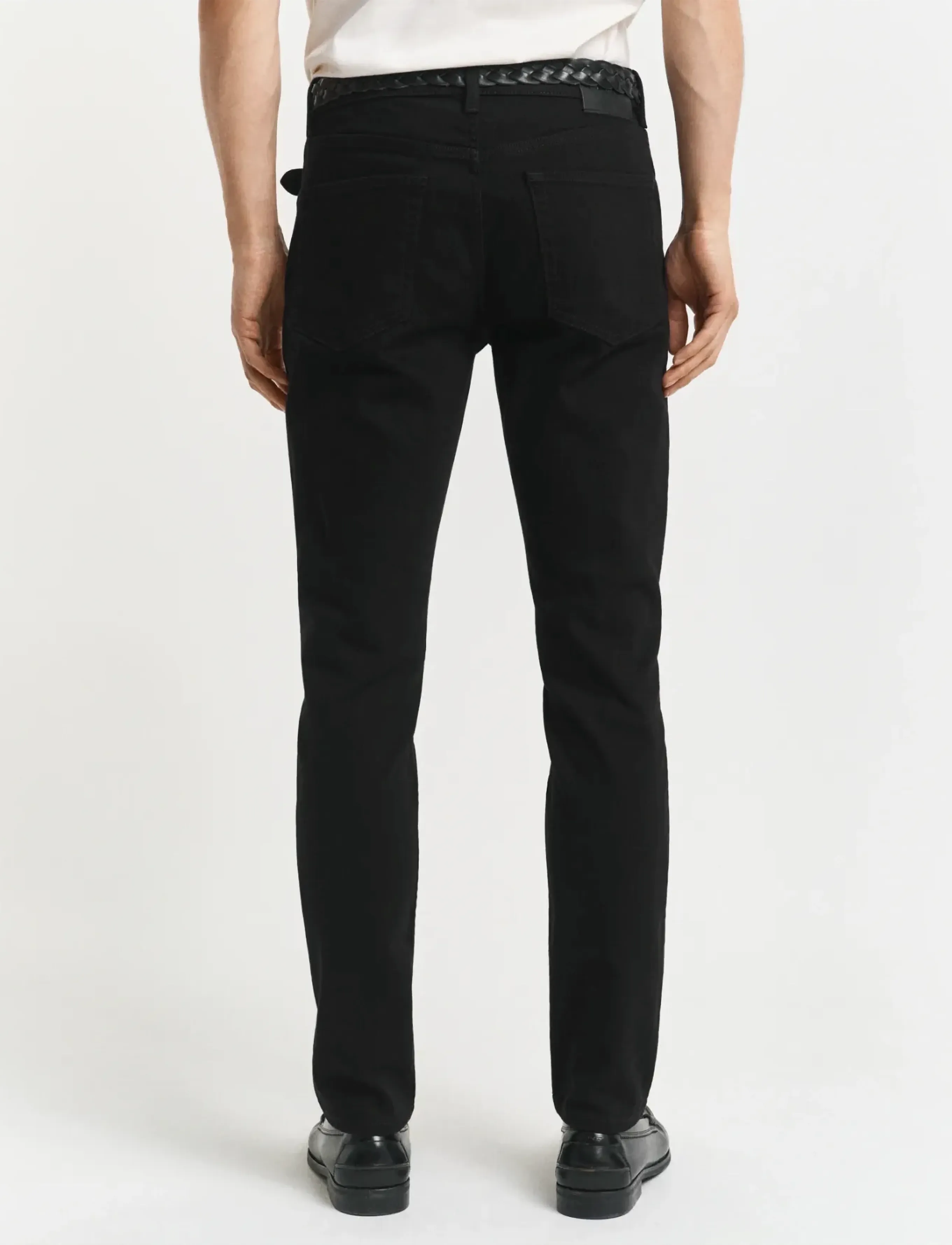 Gant - SLIM STAY BLACK JEANS - slim fit jeans - black - 2