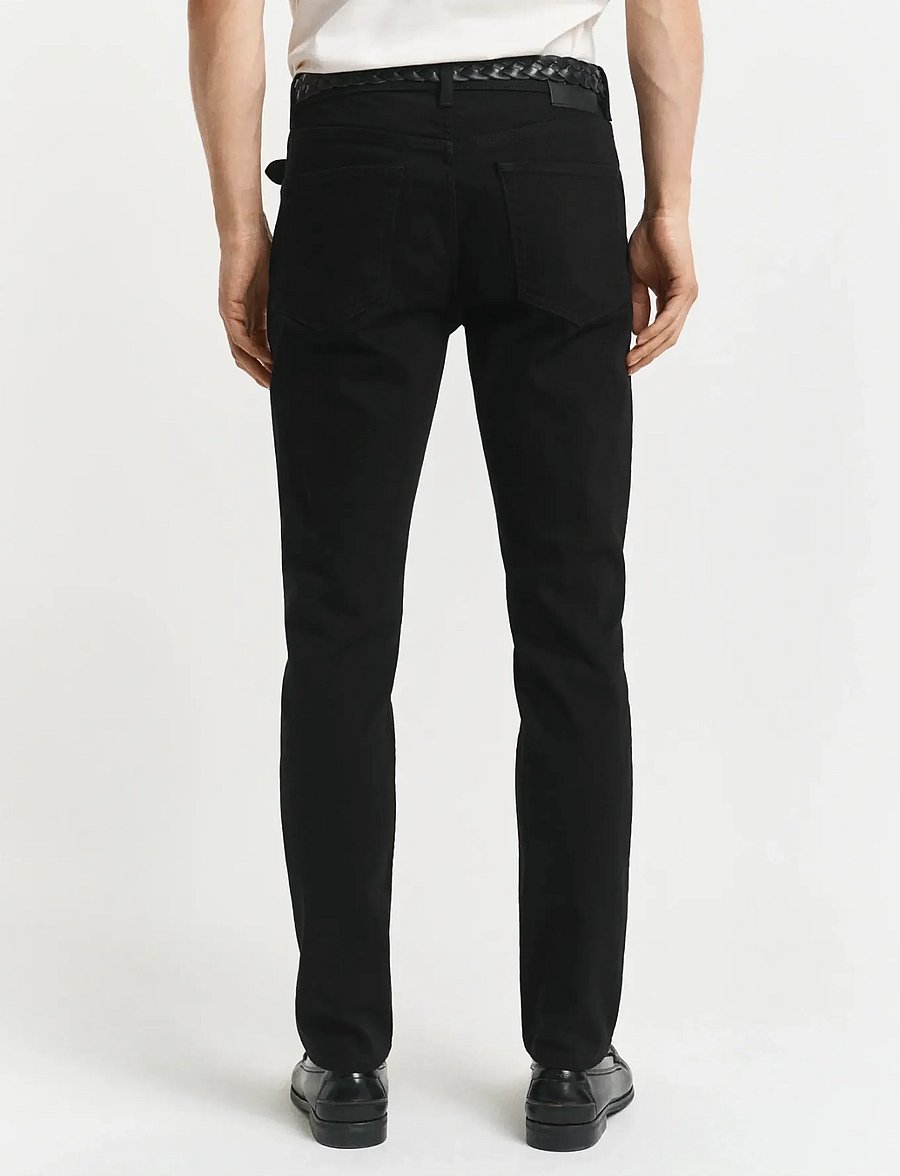 Gant - SLIM STAY BLACK JEANS - slim jeans - black - 2