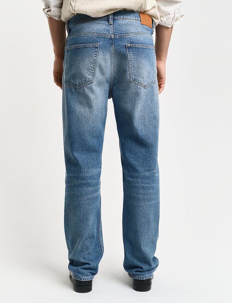 GANT - GANT STRAIGHT FIT JEANS - regular jeans - semi light blue vintage - 3