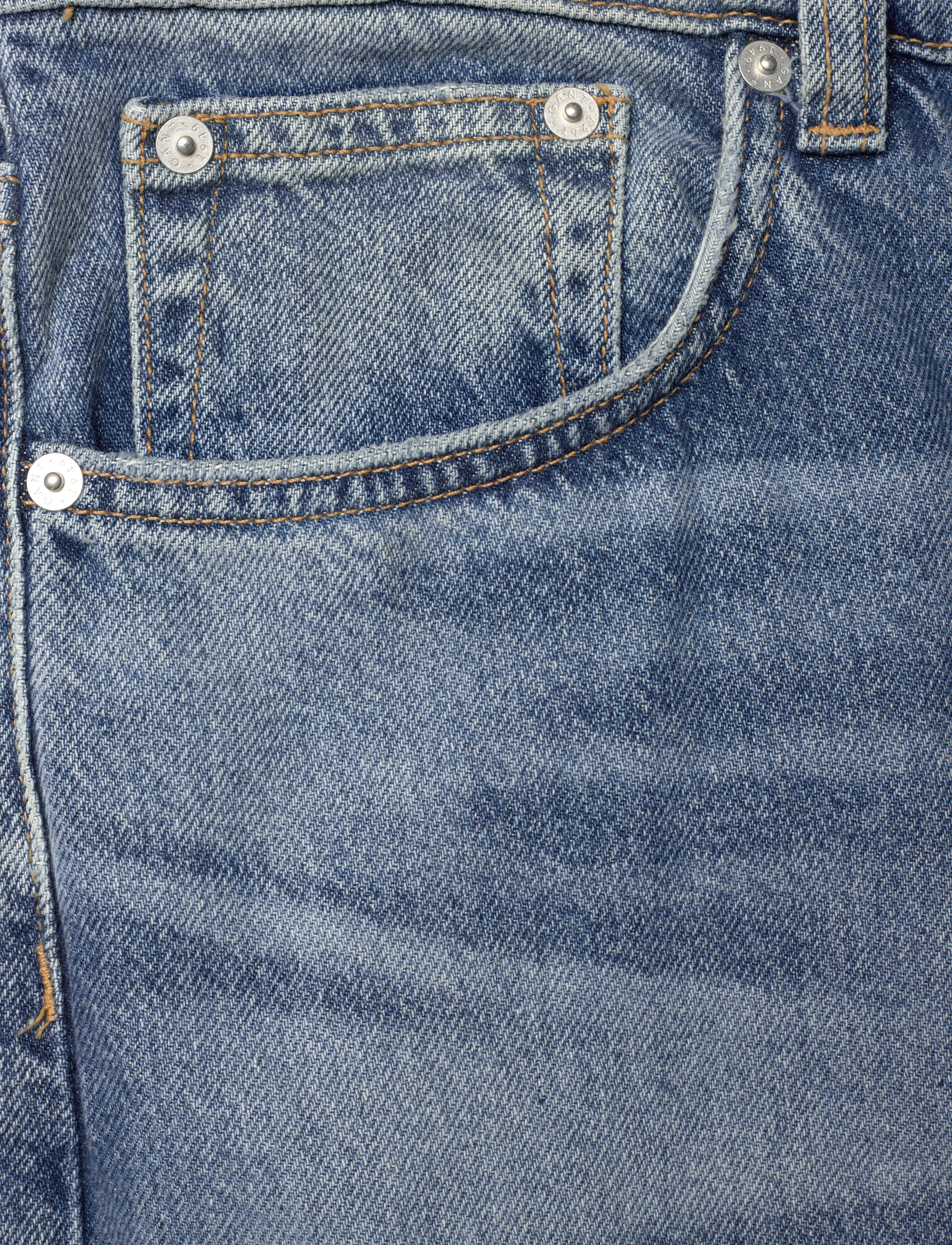 Gant - GANT STRAIGHT FIT JEANS - regular jeans - semi light blue vintage - 5