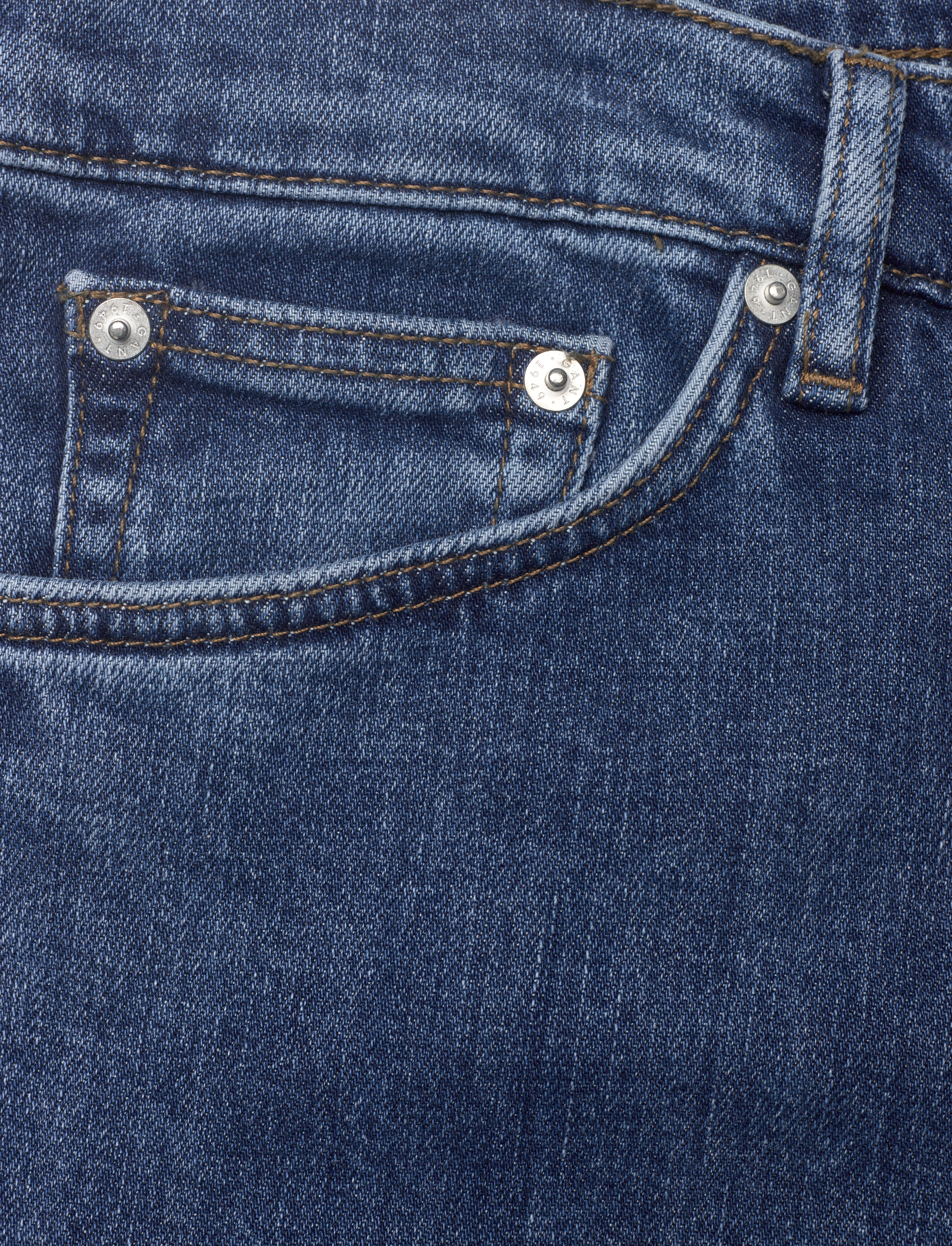 Gant - REG CLEAN WASH GANT JEANS - mid blue vintage - 2
