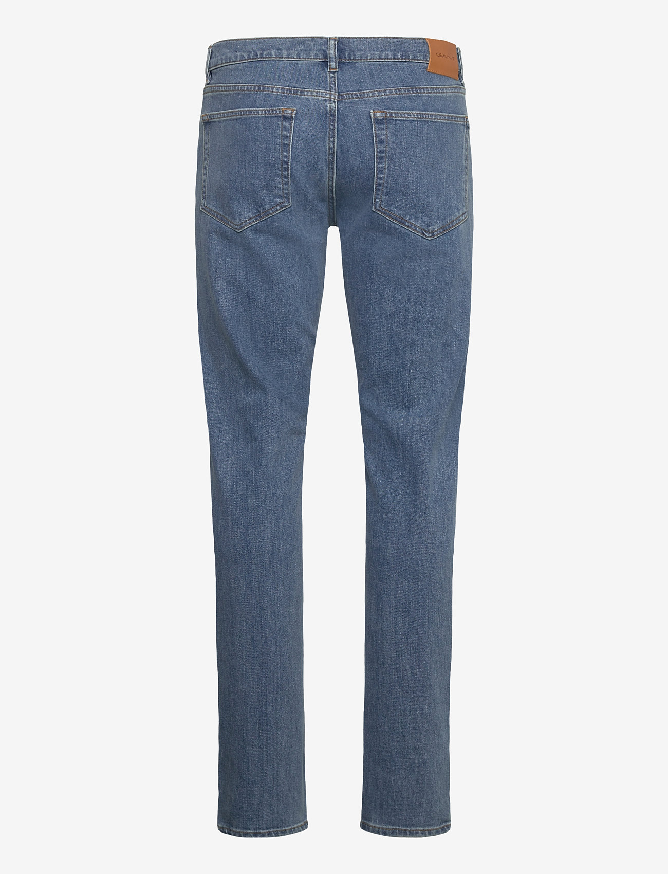 GANT - REG CLEAN WASH GANT JEANS - mid blue worn in - 1