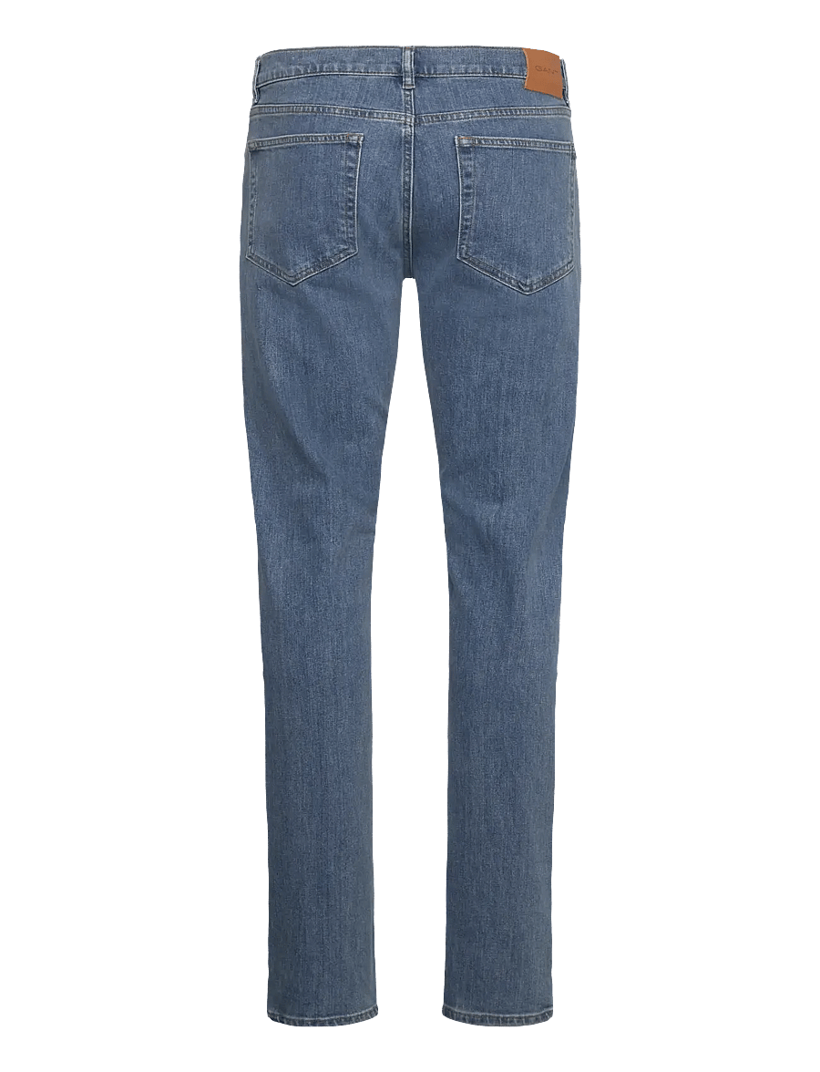 Gant - REG CLEAN WASH GANT JEANS - normale jeans - mid blue worn in - 2
