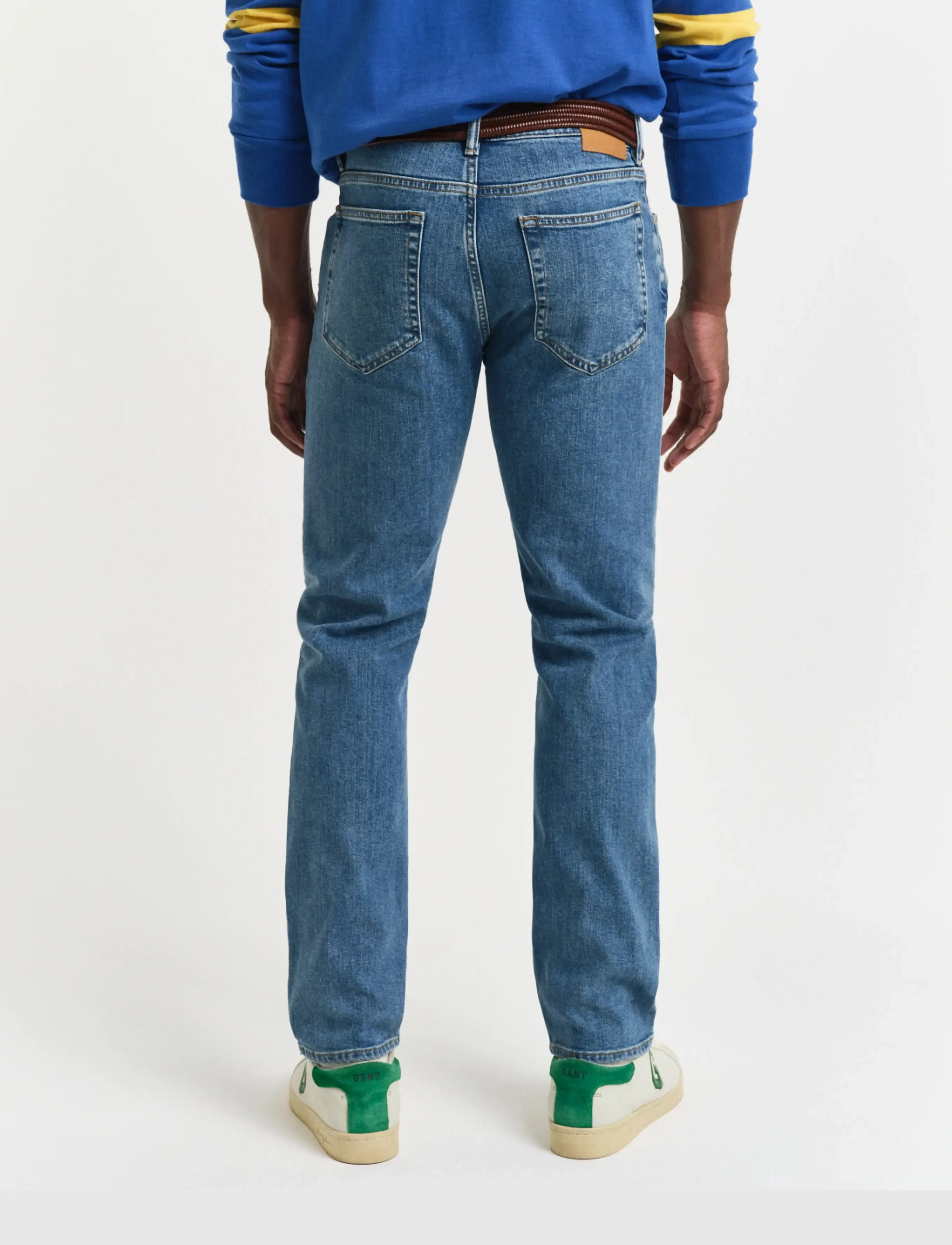Gant - REG CLEAN WASH GANT JEANS - mid blue worn in - 3