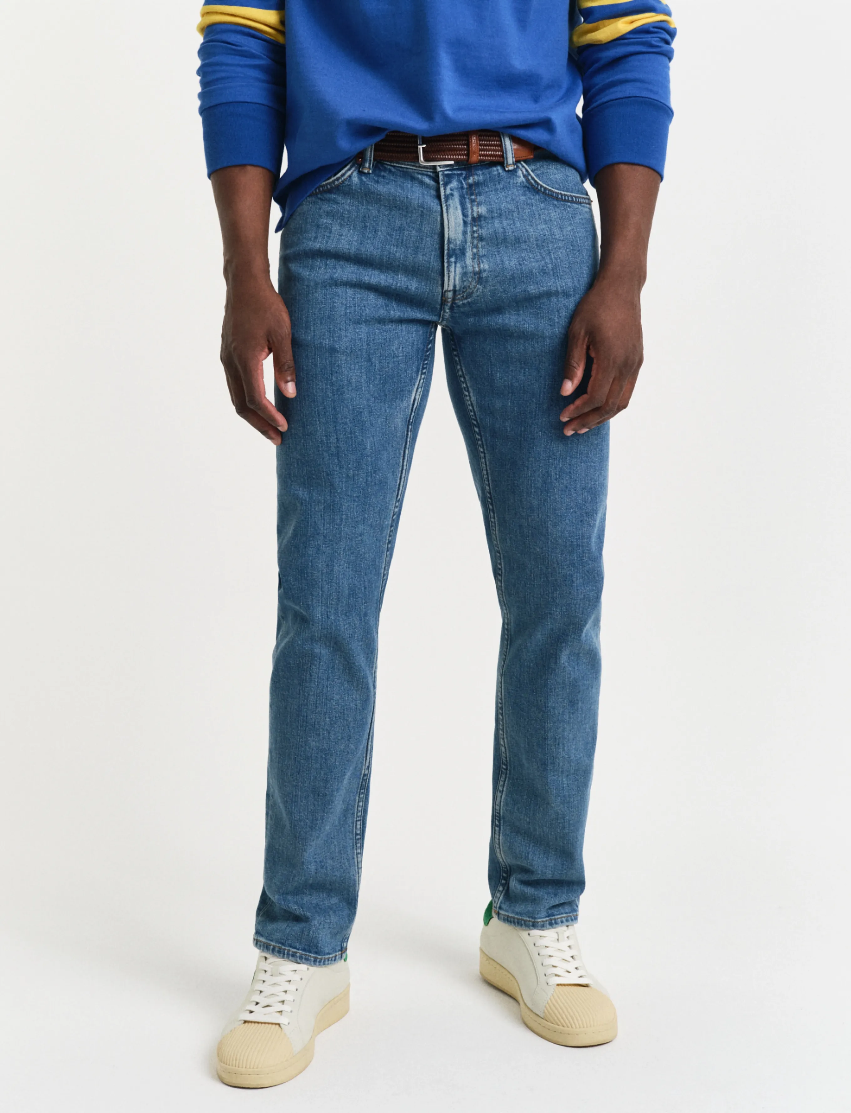 Gant - REG CLEAN WASH GANT JEANS - mid blue worn in - 4