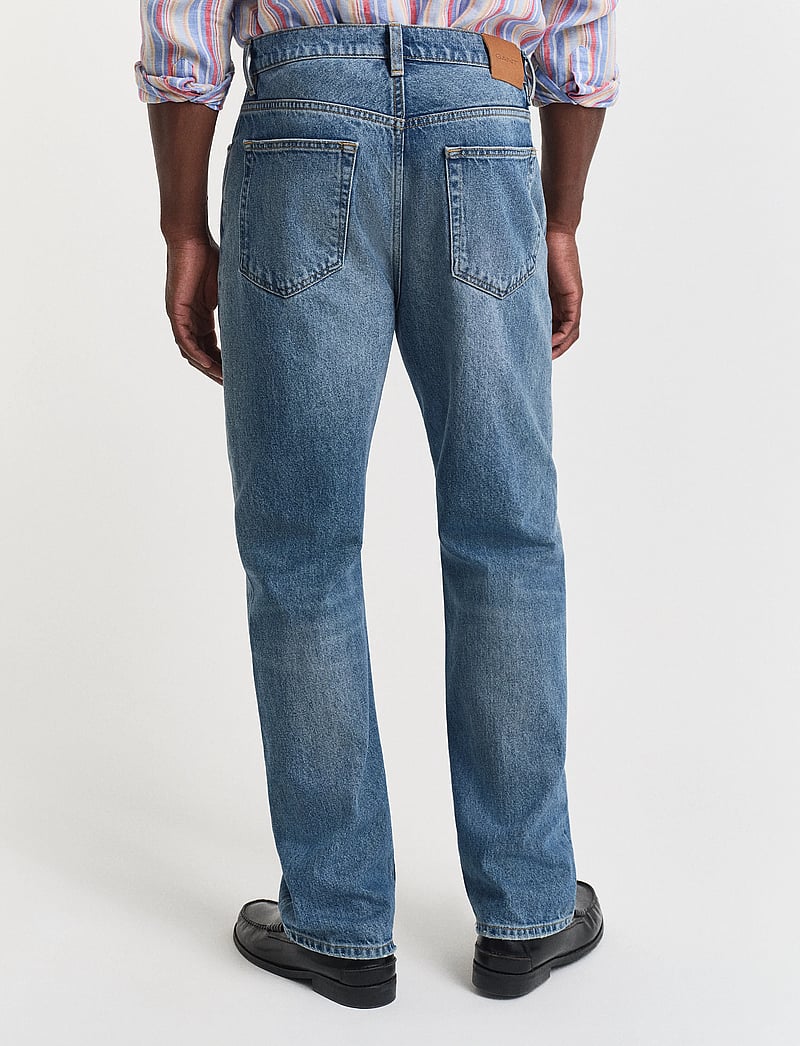 GANT - STRAIGHT FIT GANT JEANS - regular jeans - semi light blue vintage - 3