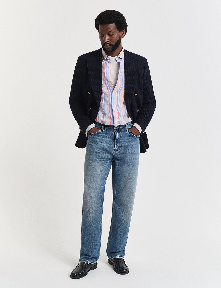Gant - GANT STRAIGHT FIT JEANS - regular jeans - semi light blue vintage - 5