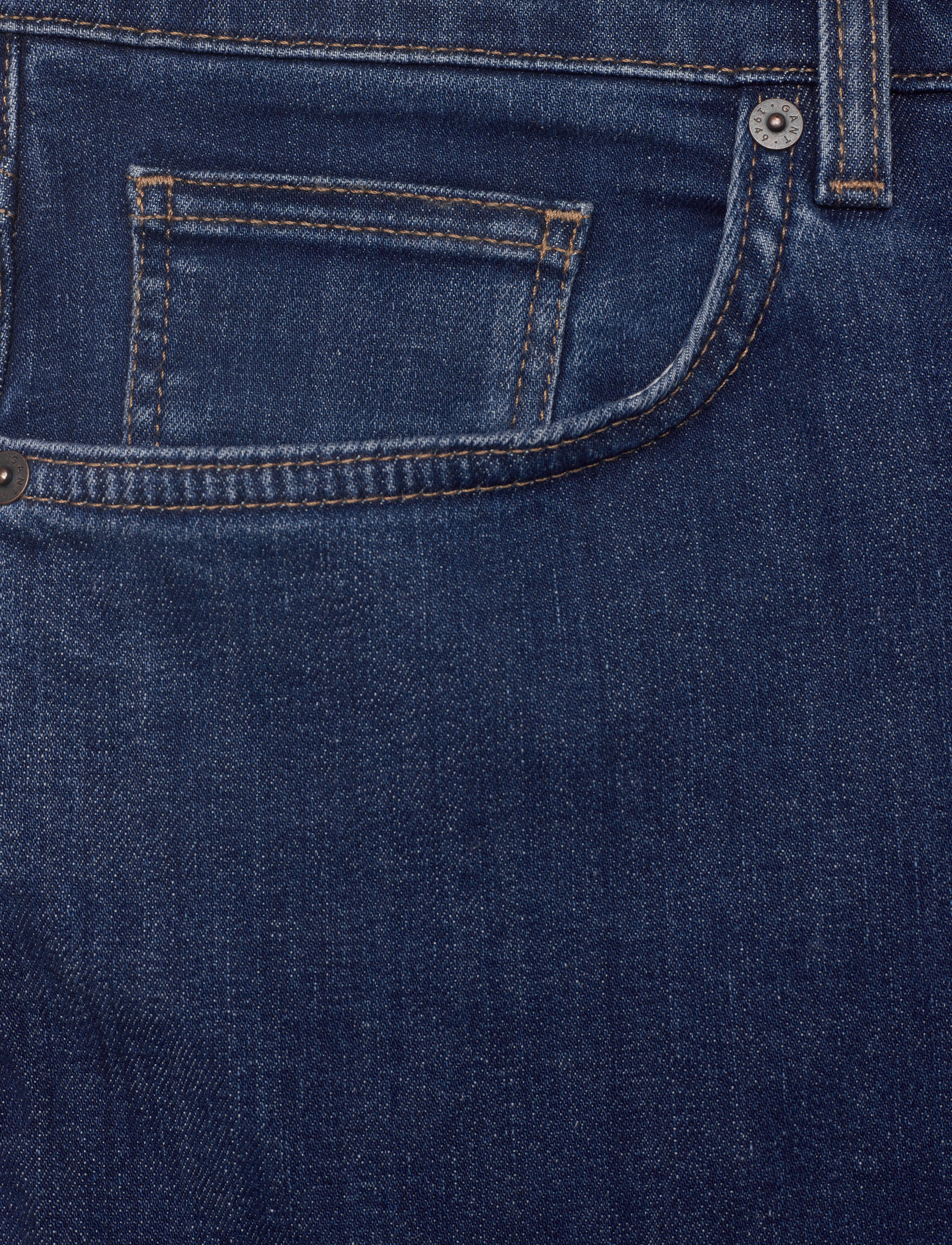 Gant - SLIM ONE JEANS - bukser & jeans - dark blue - 2