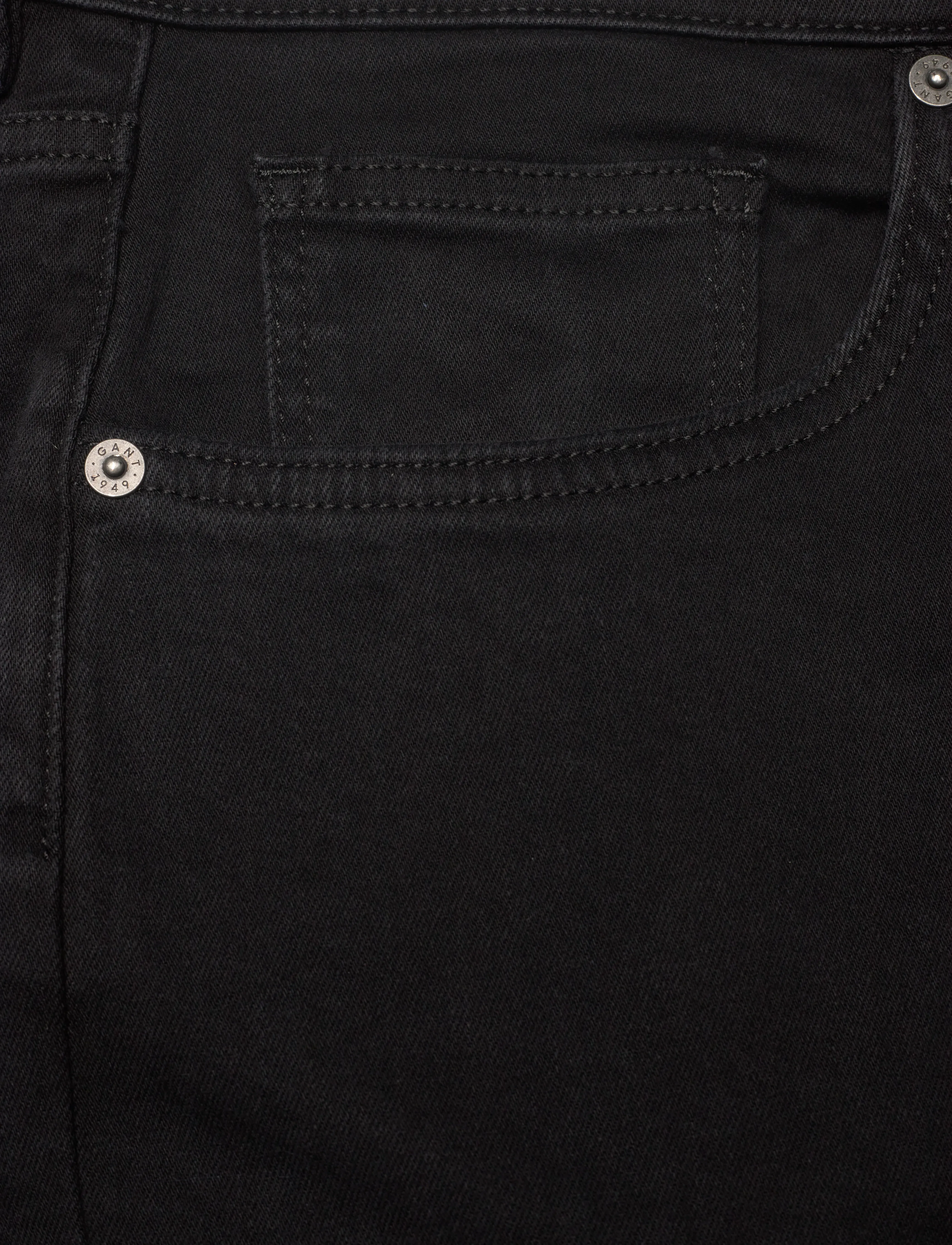 Gant - REGULAR ONE BLACK JEANS - bukser & jeans - black worn in - 2