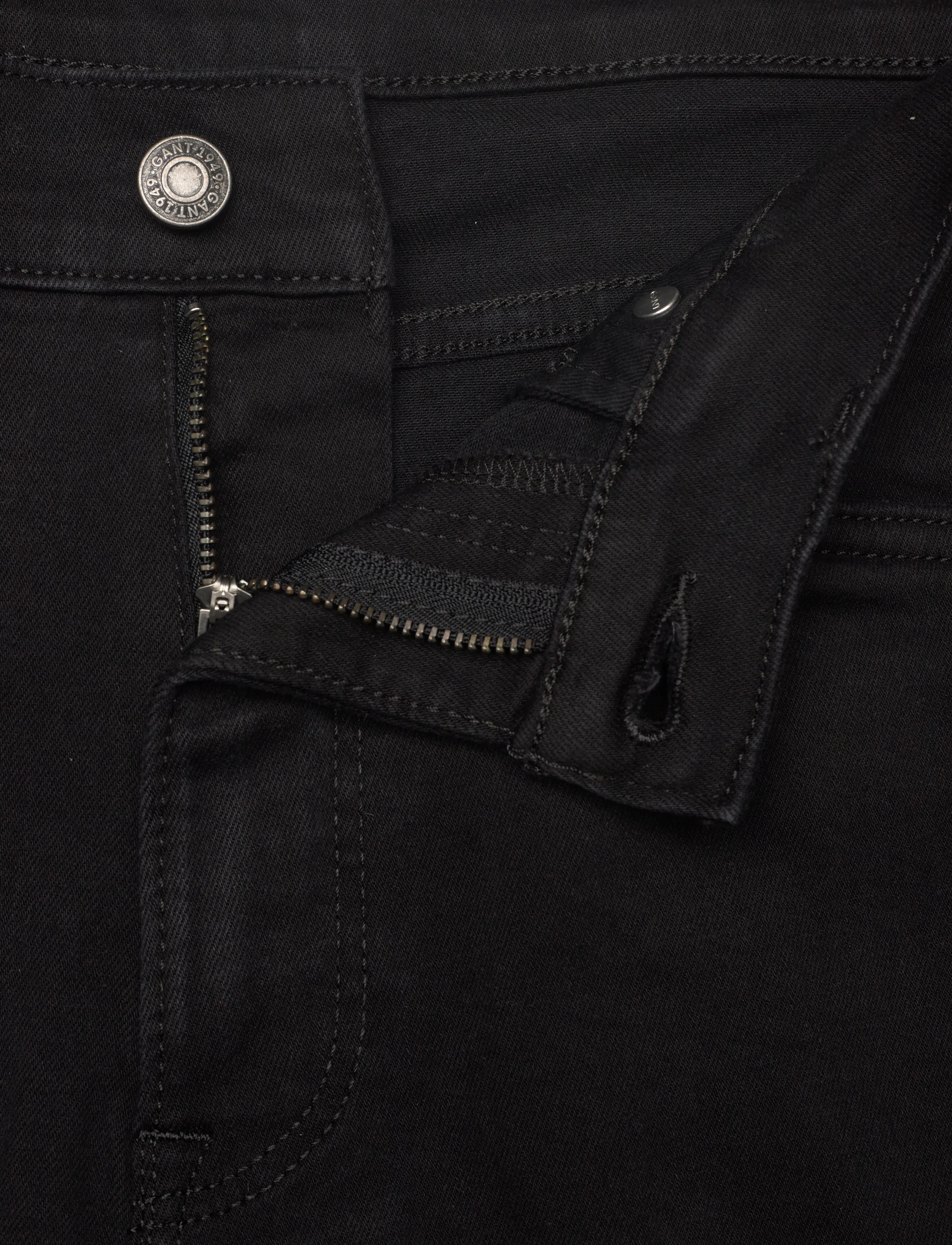 Gant - REGULAR ONE BLACK JEANS - bukser & jeans - black worn in - 3
