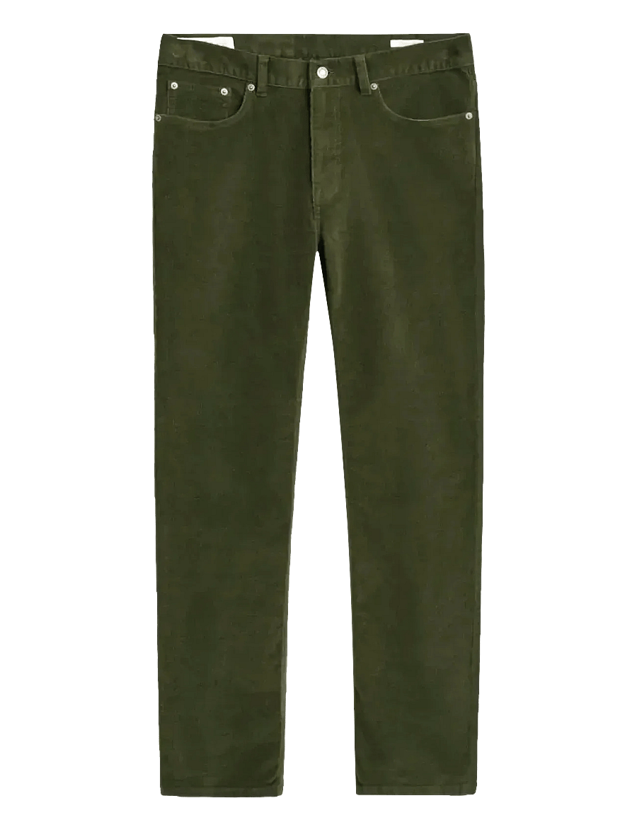 Gant - REG CORD JEANS - tavalised teksad - country green - 1