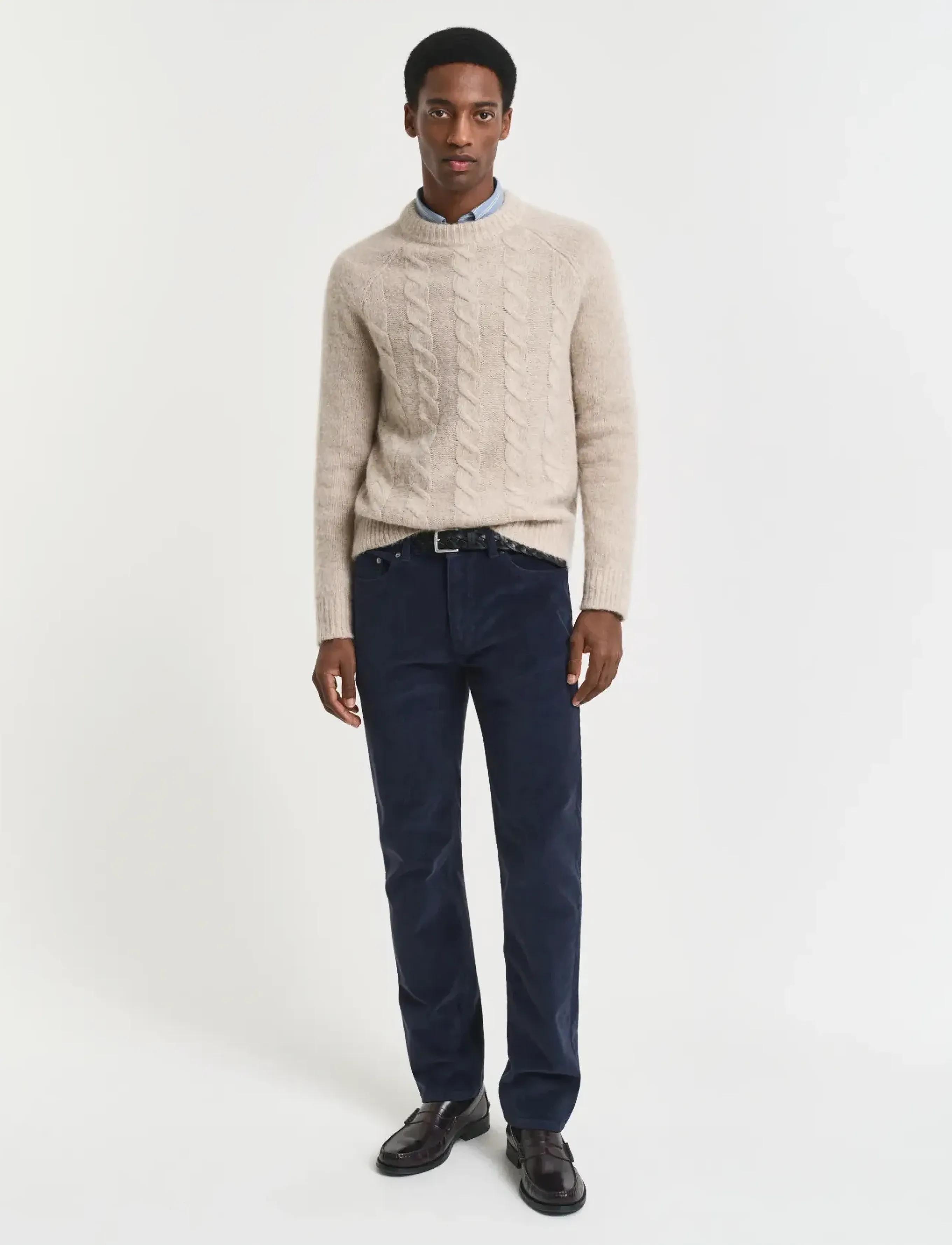 Gant - REG CORD JEANS - regular jeans - evening blue - 0
