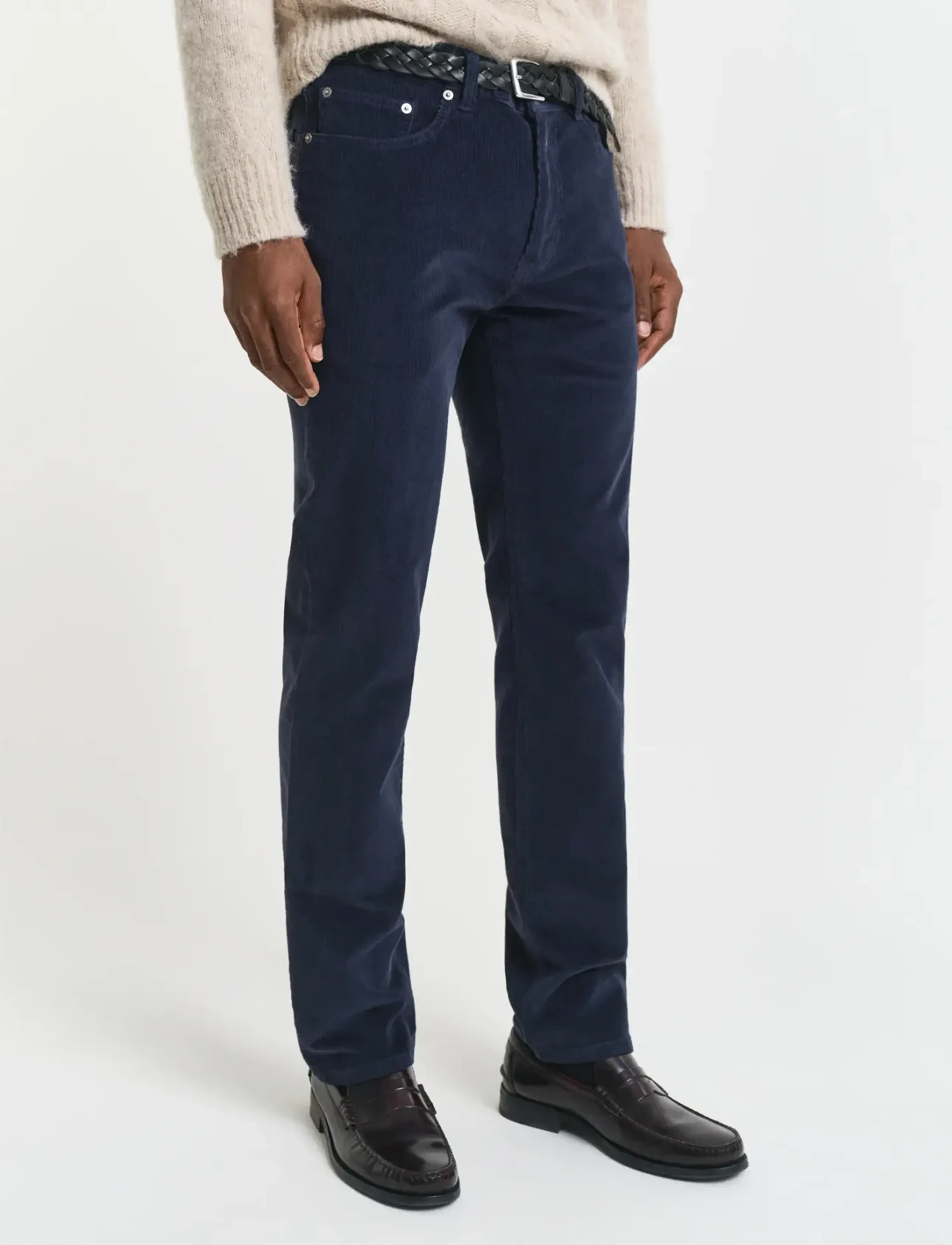 Gant - REG CORD JEANS - tavalised teksad - evening blue - 3