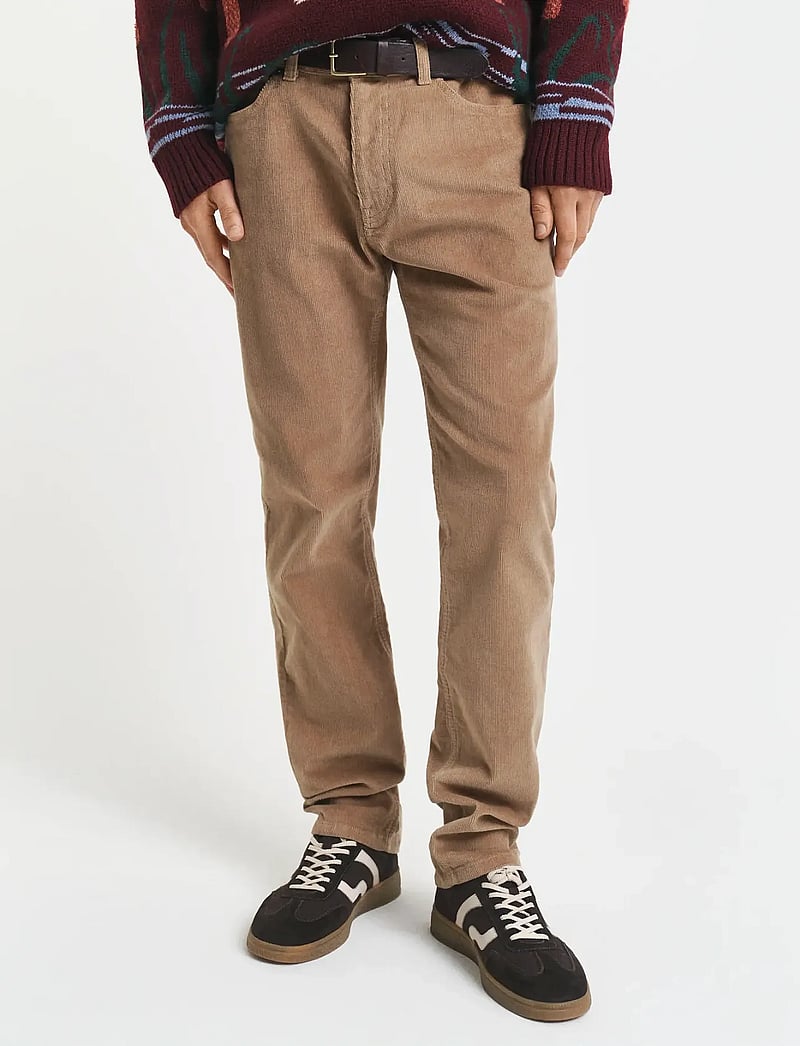 GANT - REG CORD JEANS - regular jeans - light taupe - 3