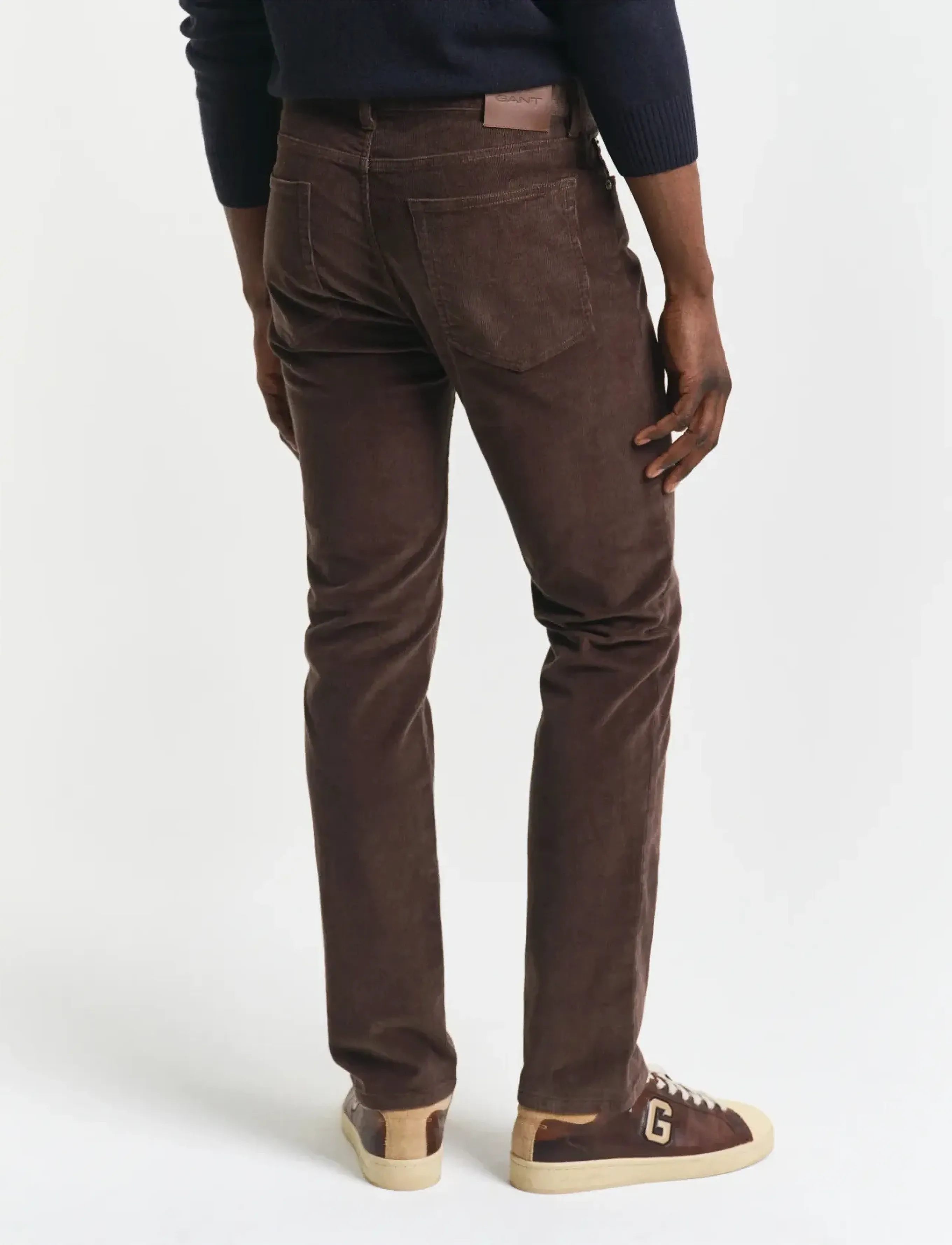 Gant - REG CORD JEANS - regular jeans - rich brown - 2
