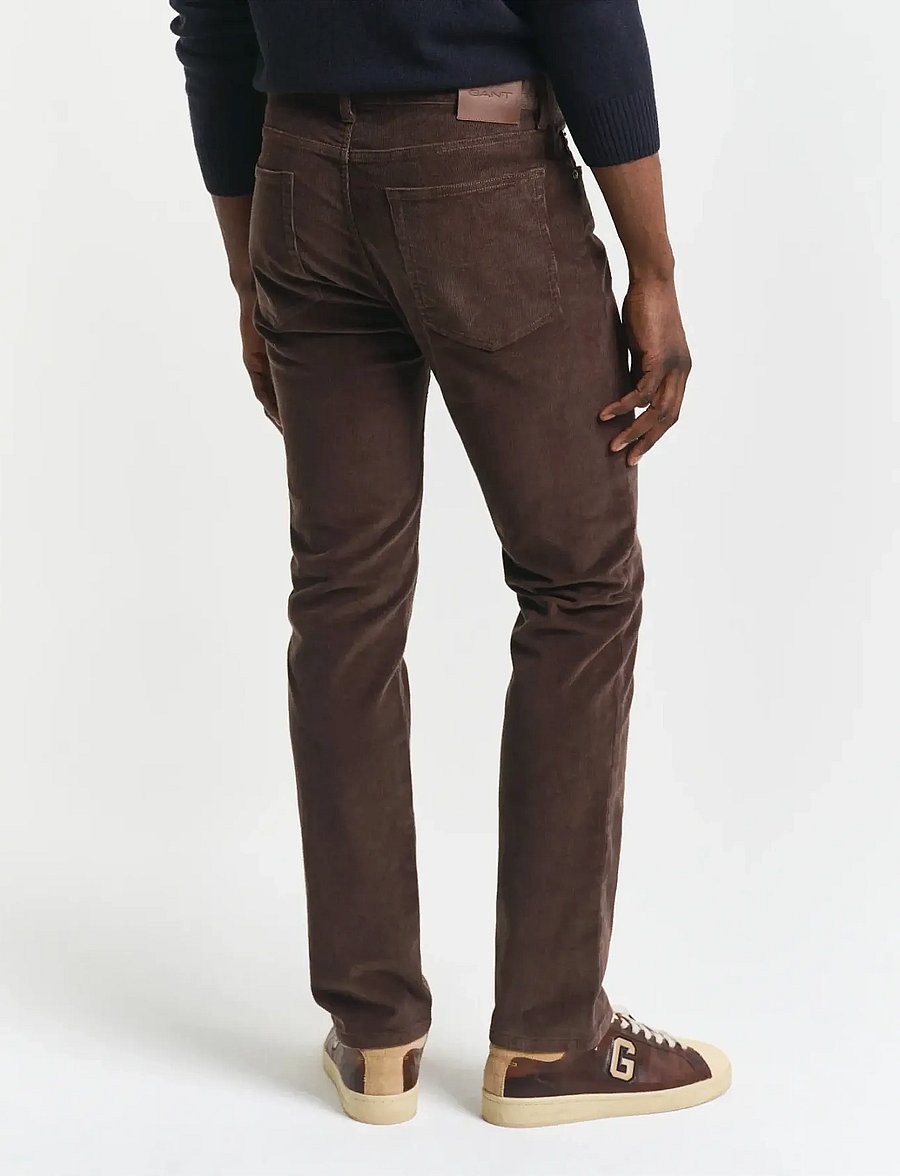 Gant - REG CORD JEANS - regular jeans - rich brown - 2