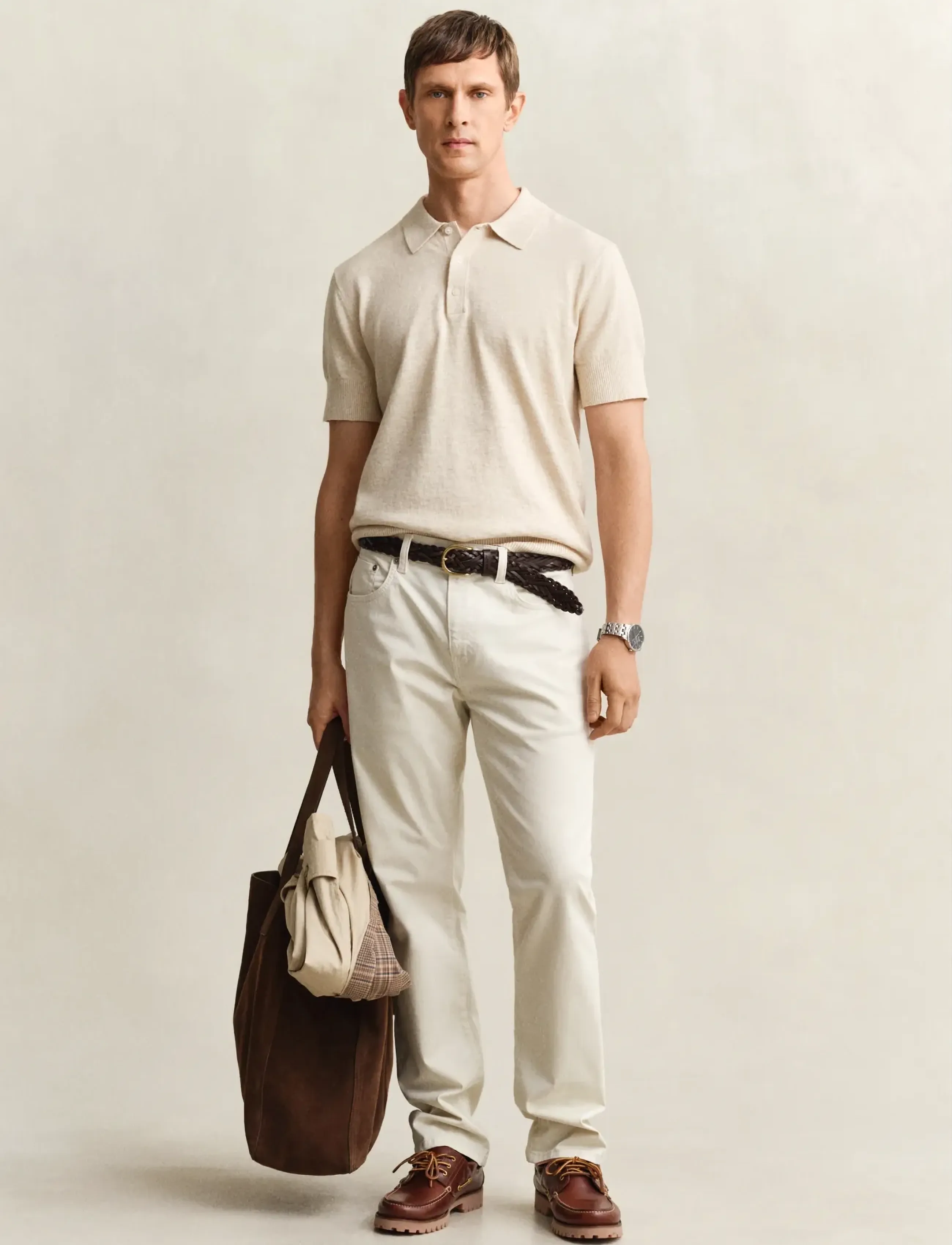 GANT REG DESERT JEANS - Jeans - SAND / cream