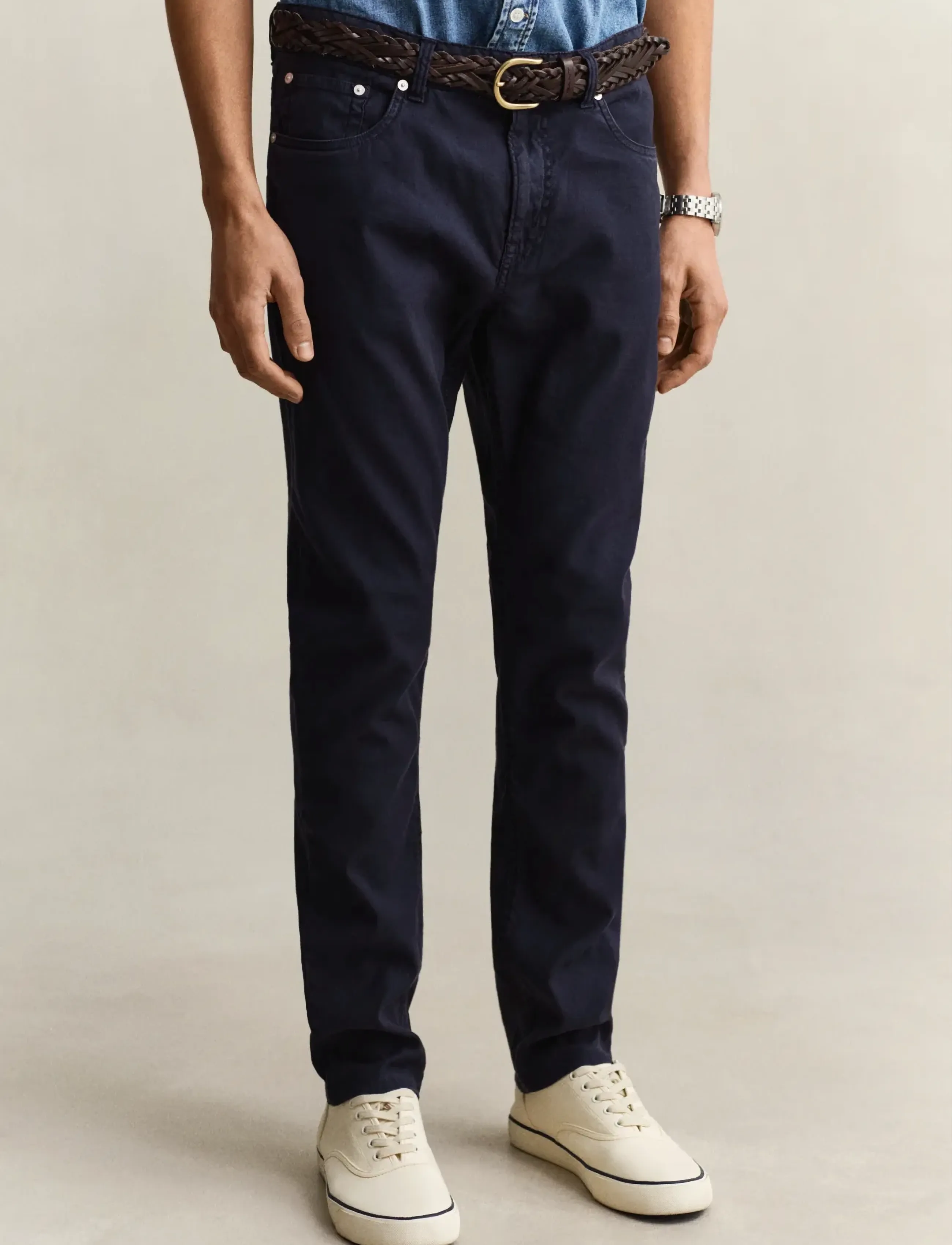 Slim Cotton / Linen Jeans 3