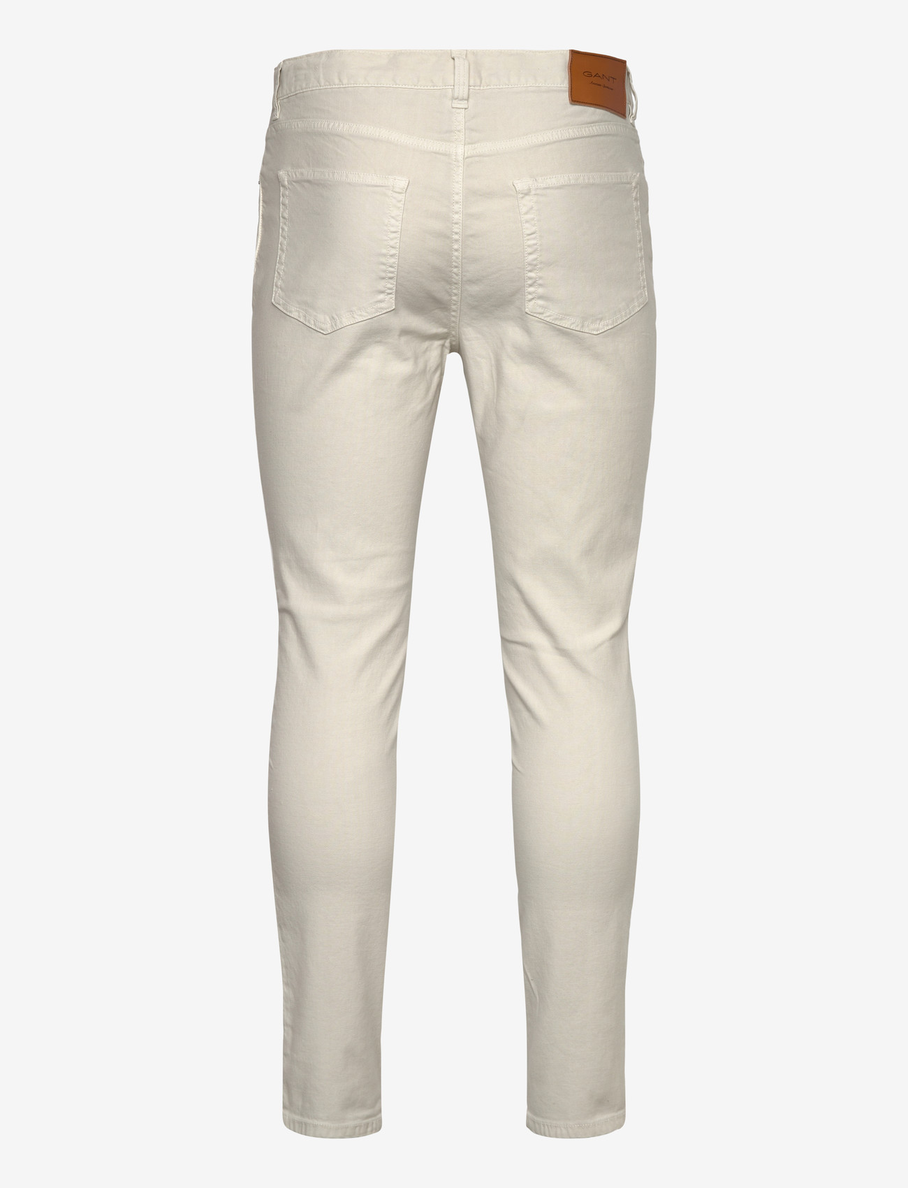 GANT - SLIM COTTON / LINEN JEANS - leinenhosen - sand - 1