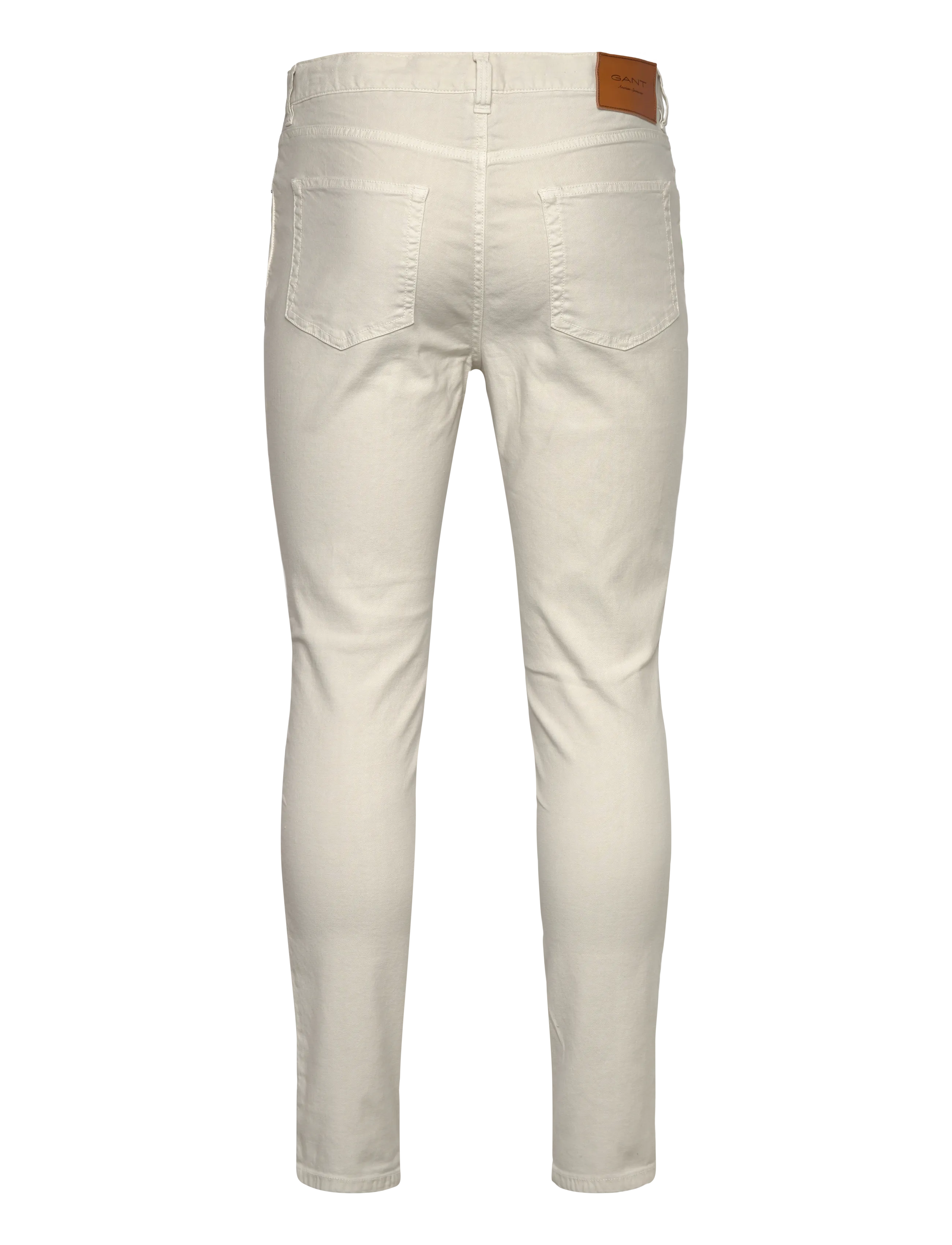 Gant - SLIM COTTON / LINEN JEANS - hørbukser - sand - 2