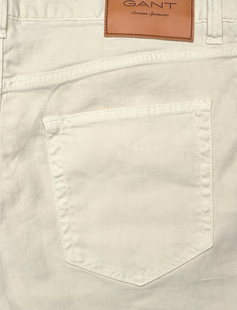 GANT - SLIM COTTON / LINEN JEANS - leinenhosen - sand - 4