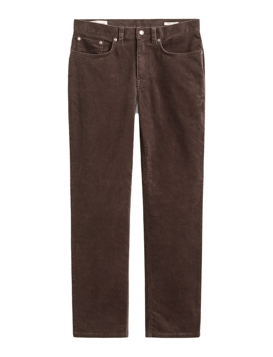 Gant - REG CORD JEANS - normale jeans - black brown - 0