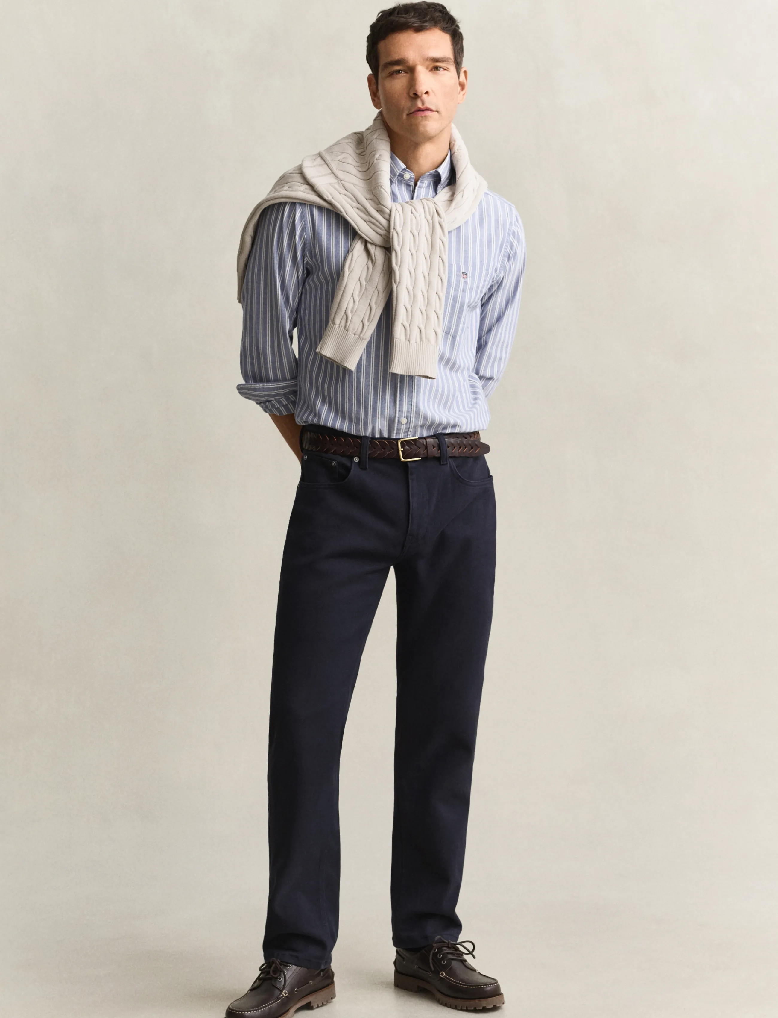 Gant Reg Soft Twill Jeans, 29 x 32, Marineblau - Regular, Männerswear
