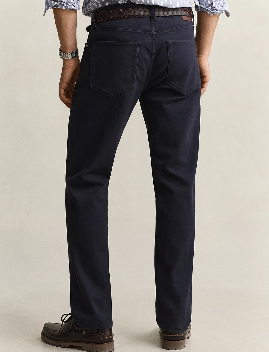 Gant - REG SOFT TWILL JEANS - tavalised teksad - evening blue - 2