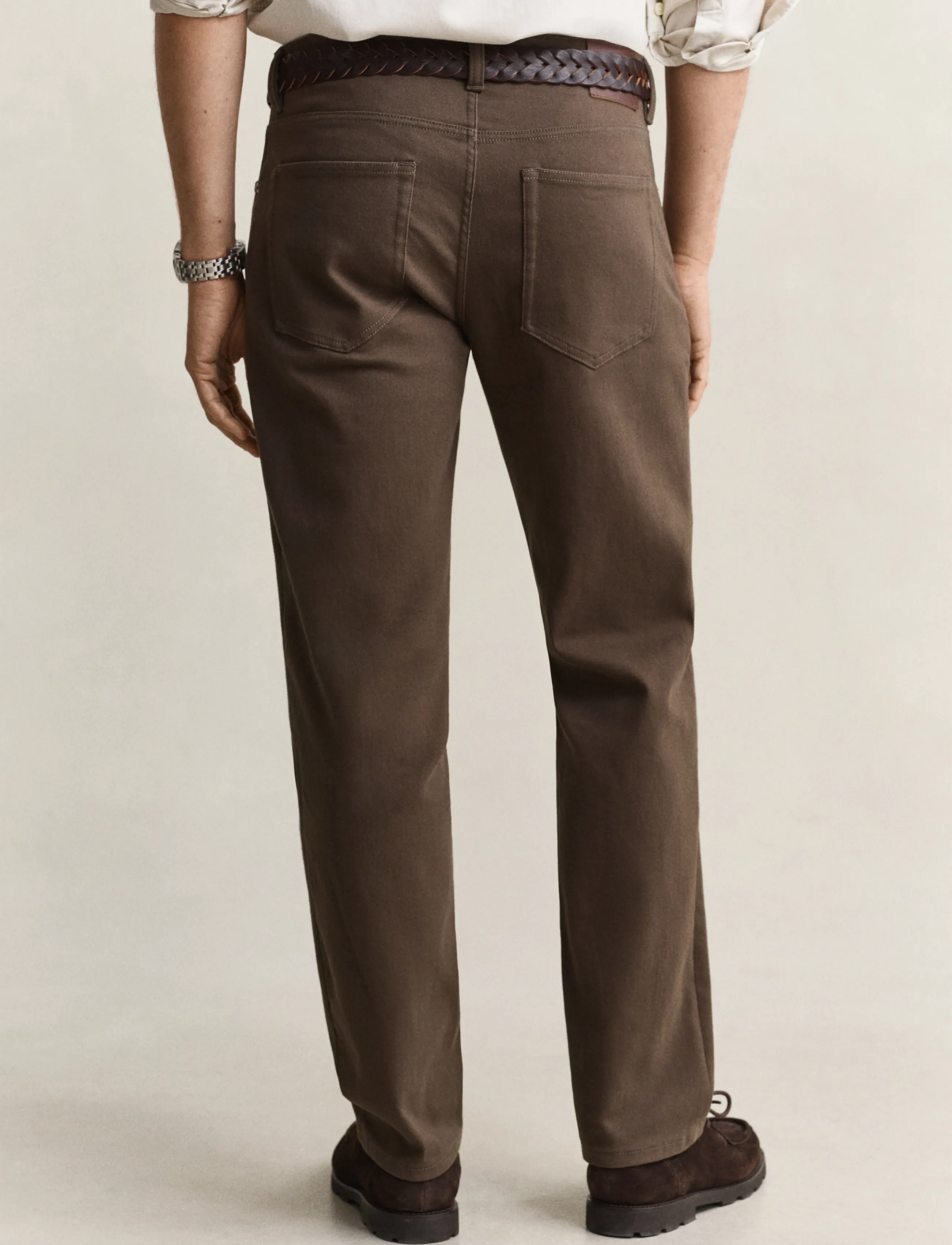 Gant - REG SOFT TWILL JEANS - shadow brown - 2