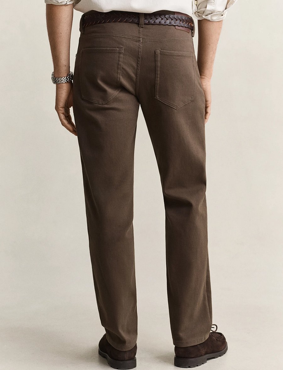 Gant - REG SOFT TWILL JEANS - regular jeans - shadow brown - 2