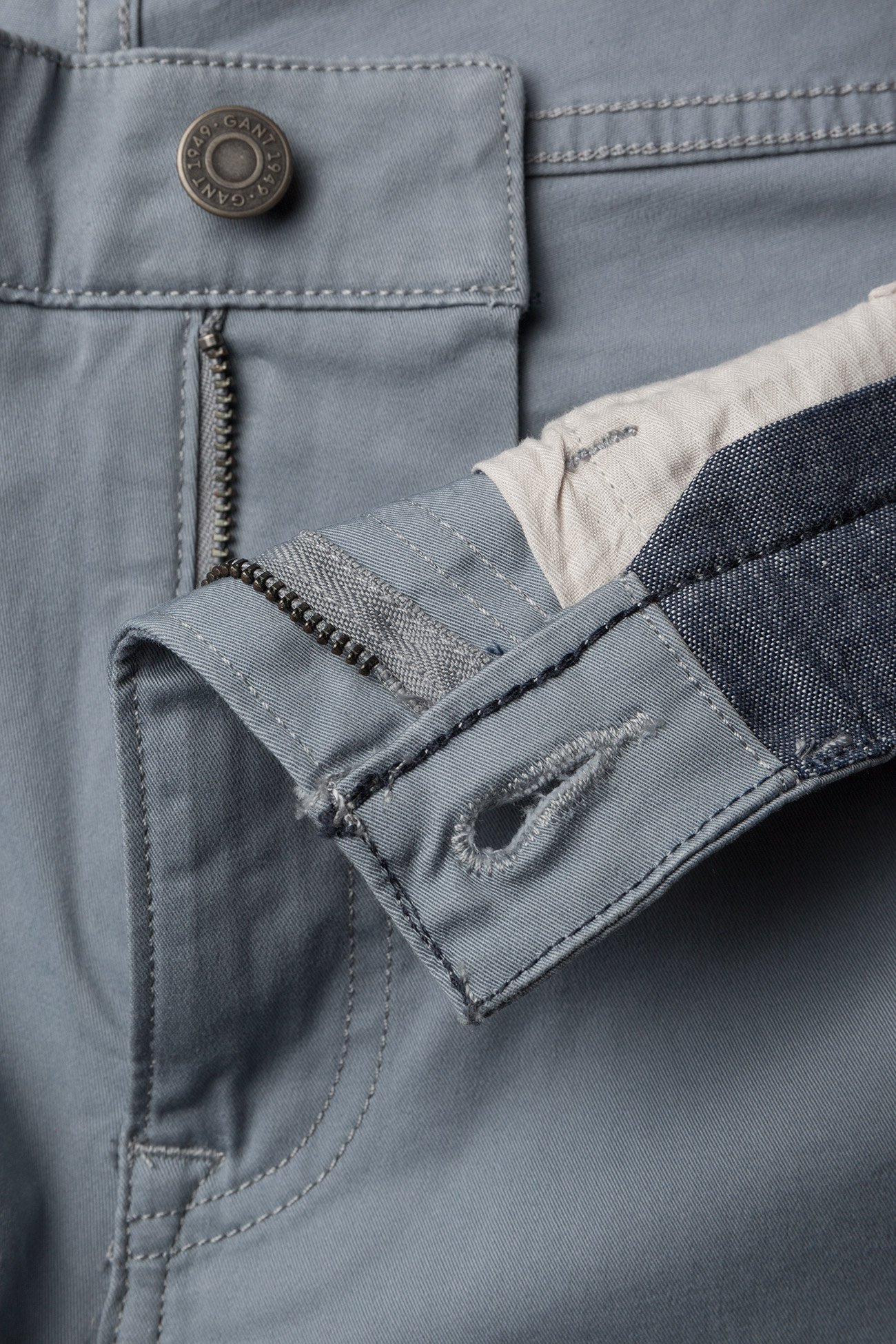 GANT - O1. SLIM TWILL JEANS - windy gray - 3