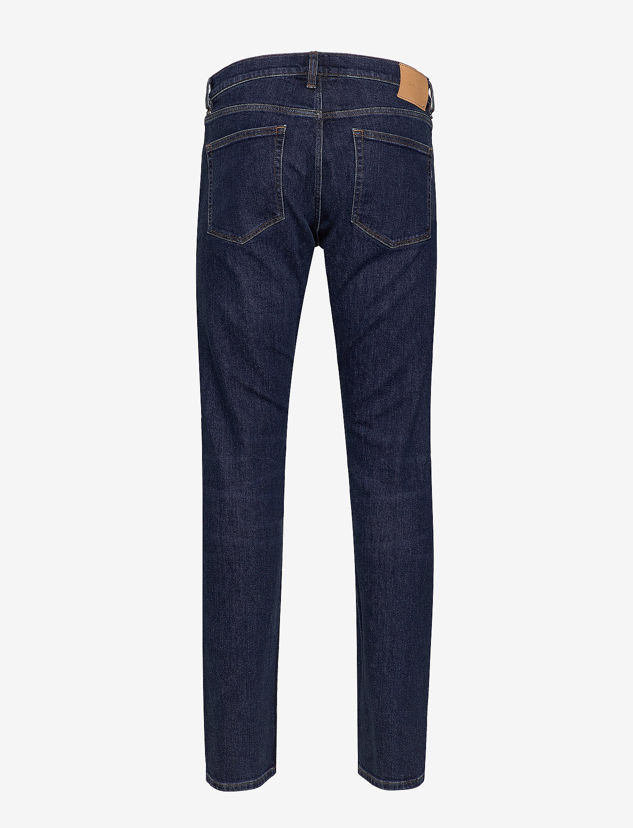 GANT - D1. TAPERED GANT JEANS - dark blue worn in - 1