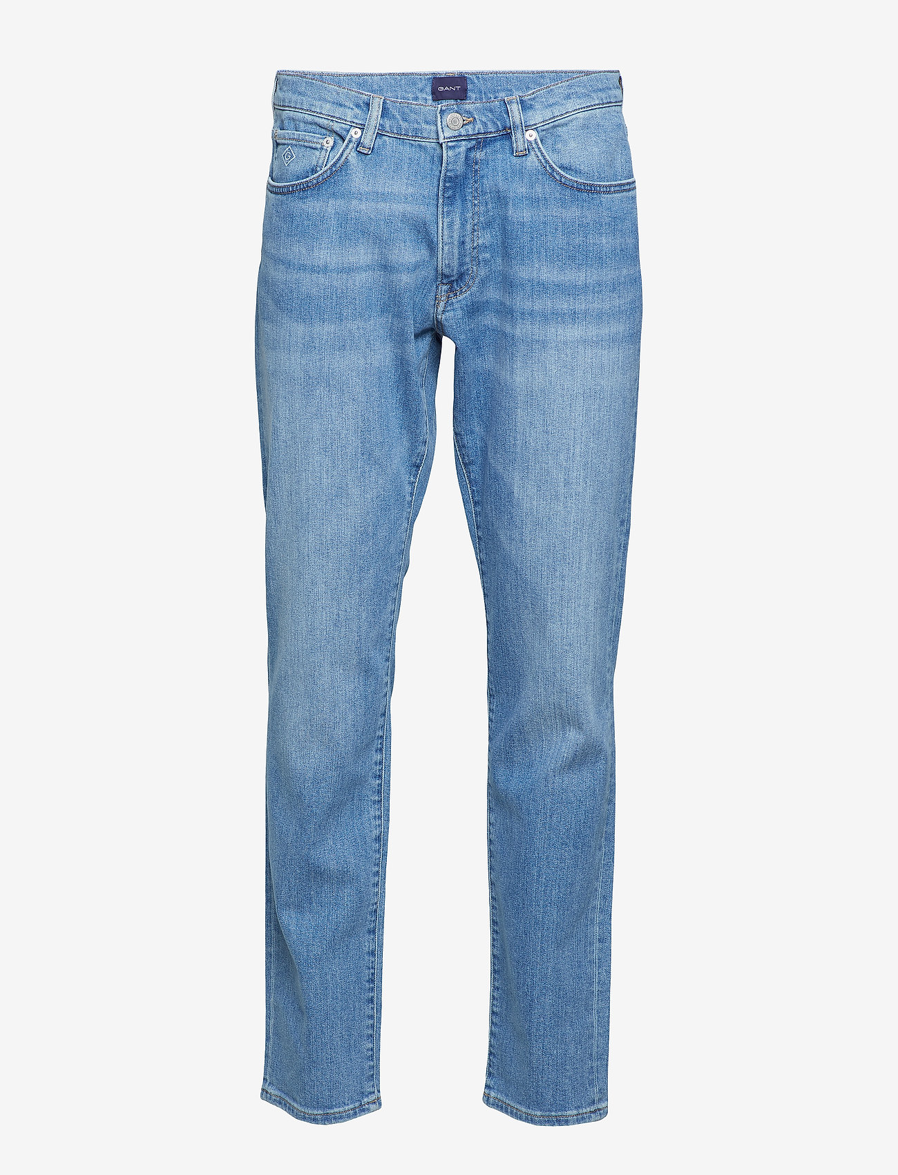 GANT - SLIM GANT JEANS - light blue worn in - 0