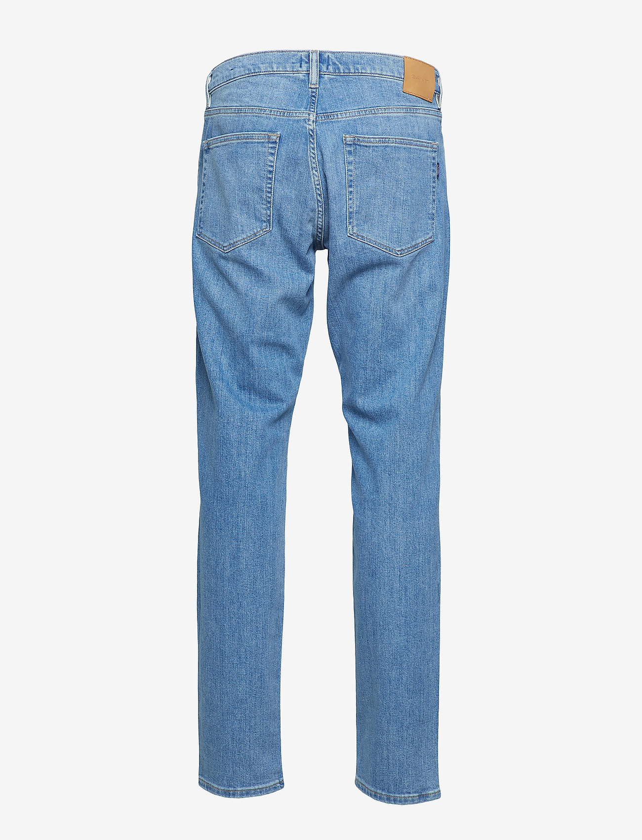 GANT - SLIM GANT JEANS - light blue worn in - 1