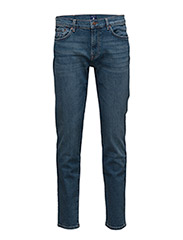 GANT - SLIM GANT JEANS - kitsad teksad - mid blue worn in - 6