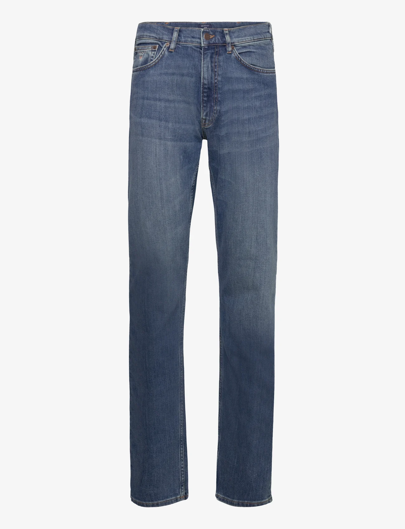 GANT - REGULAR GANT JEANS - regular jeans - mid blue worn in - 0