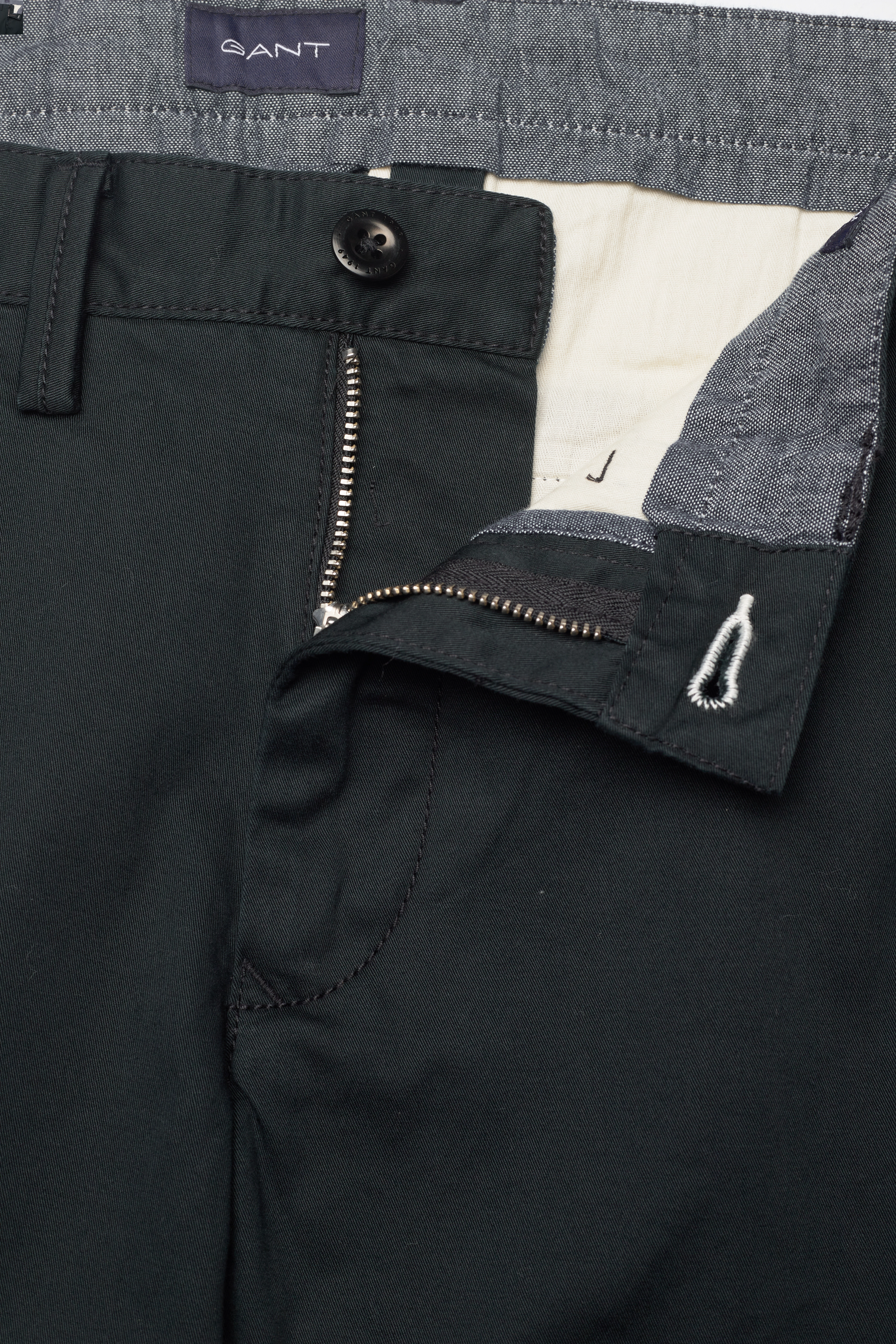 GANT - HALLDEN TWILL CHINOS - black - 3