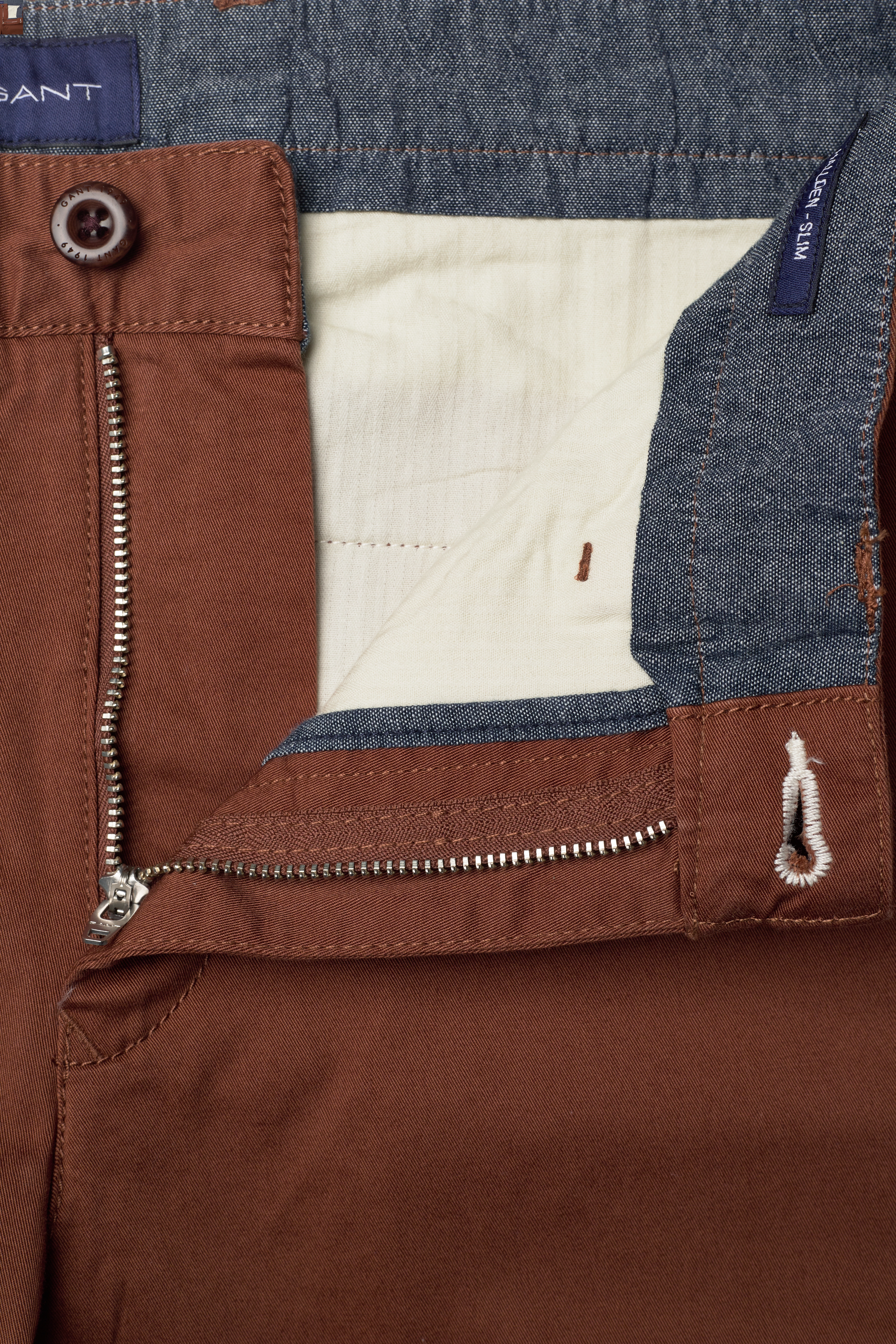GANT - HALLDEN TWILL CHINOS - chocolate brown - 3