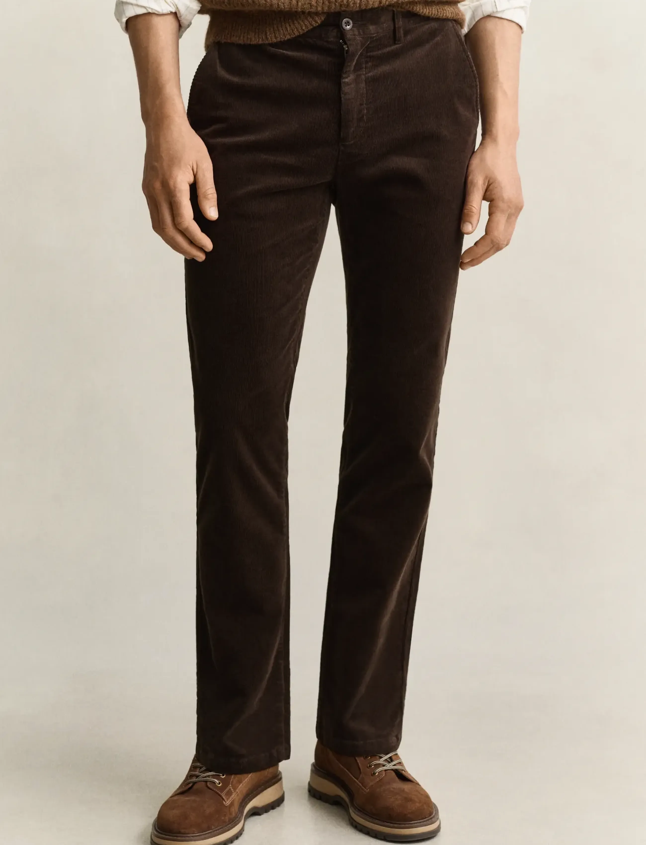 Gant - REGULAR CORD CHINOS - chinos - black brown - 2