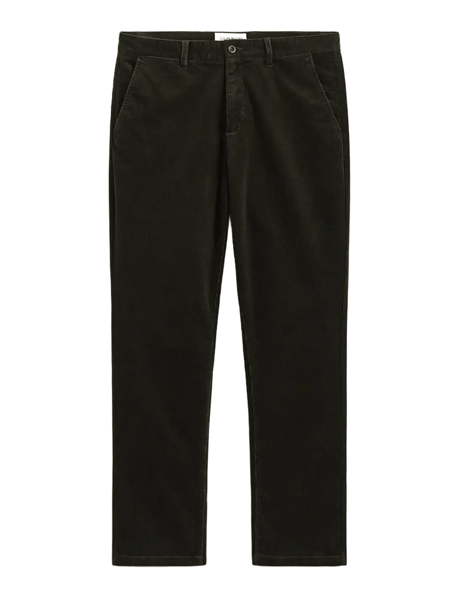 Gant - REGULAR CORD CHINOS - chino-püksid - dark moss green - 1
