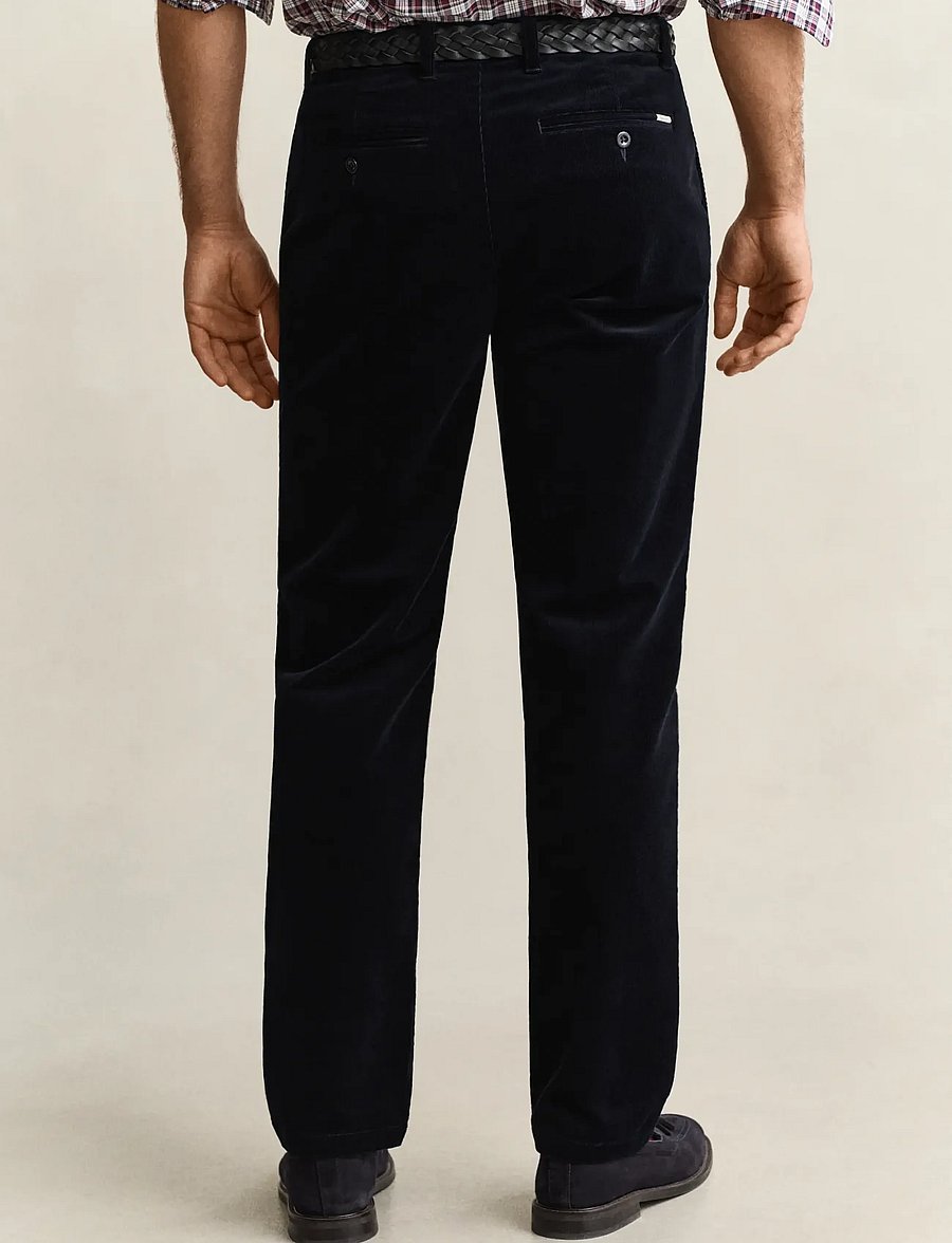 Gant - REGULAR CORD CHINOS - chinos - evening blue - 2
