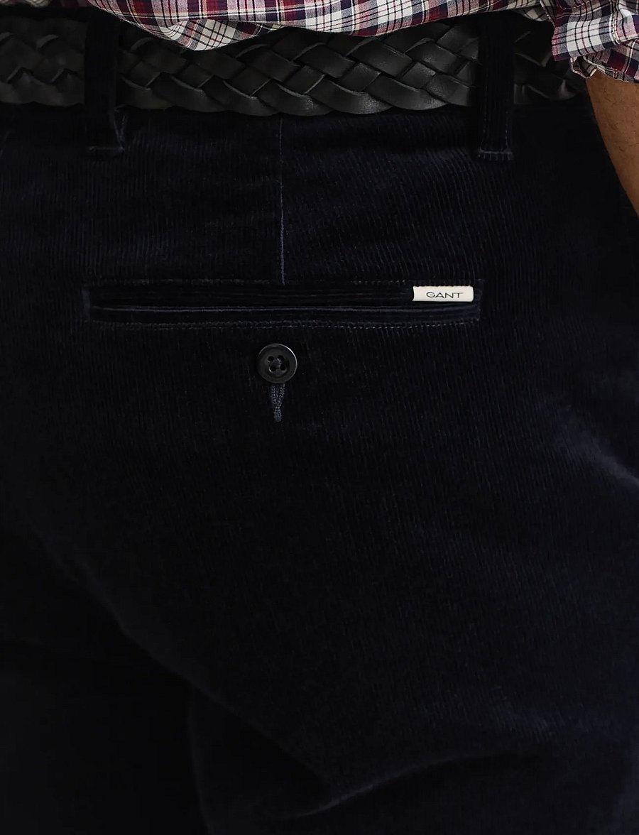 Gant - REGULAR CORD CHINOS - chinos - evening blue - 4