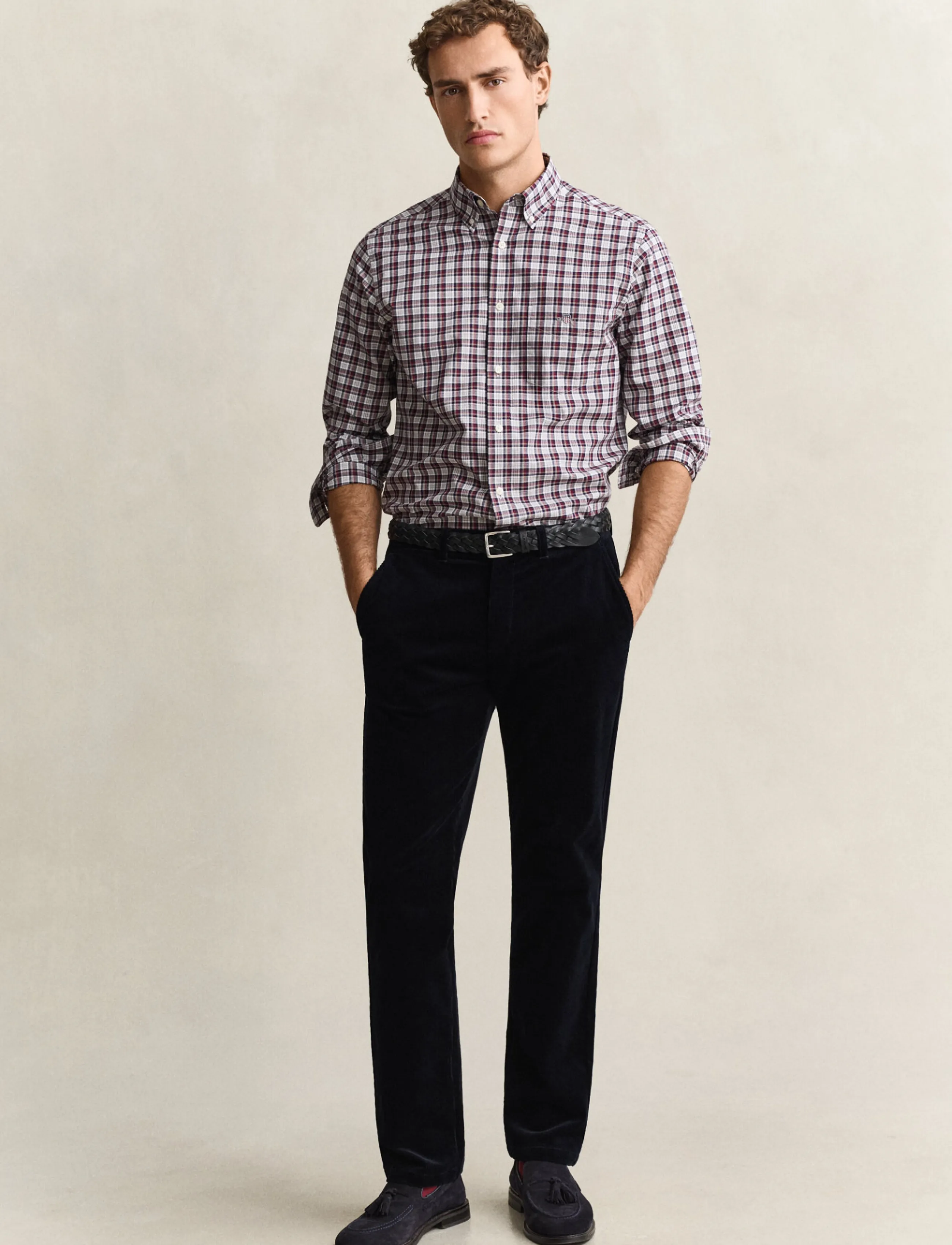 Gant - REGULAR CORD CHINOS - evening blue - 1