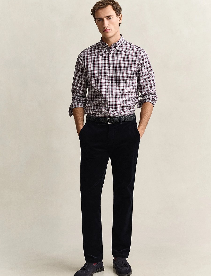 Gant - REGULAR CORD CHINOS - chinos - evening blue - 1