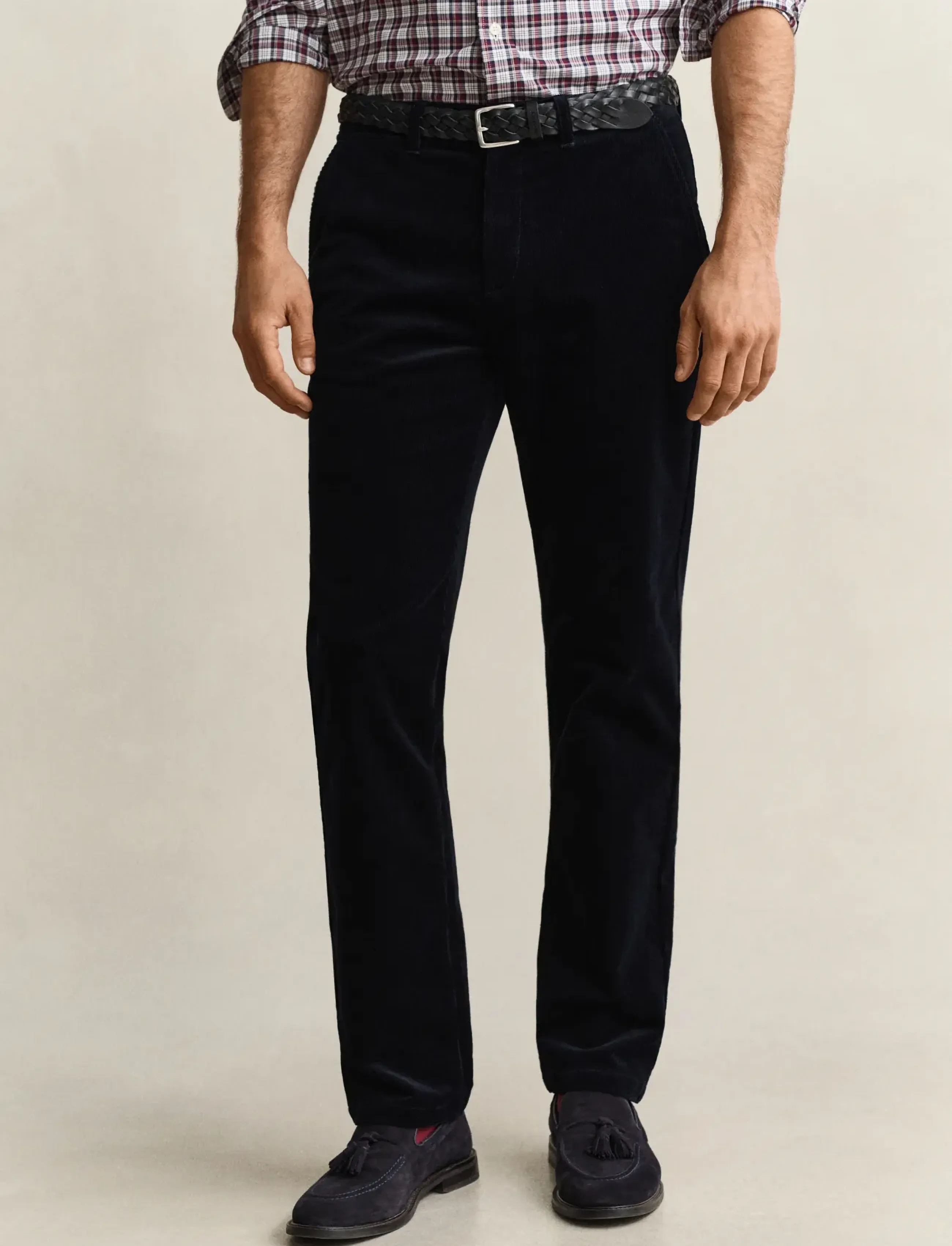 Gant REGULAR CORD CHINOS - Kleidung - EVENING BLUE / navy
