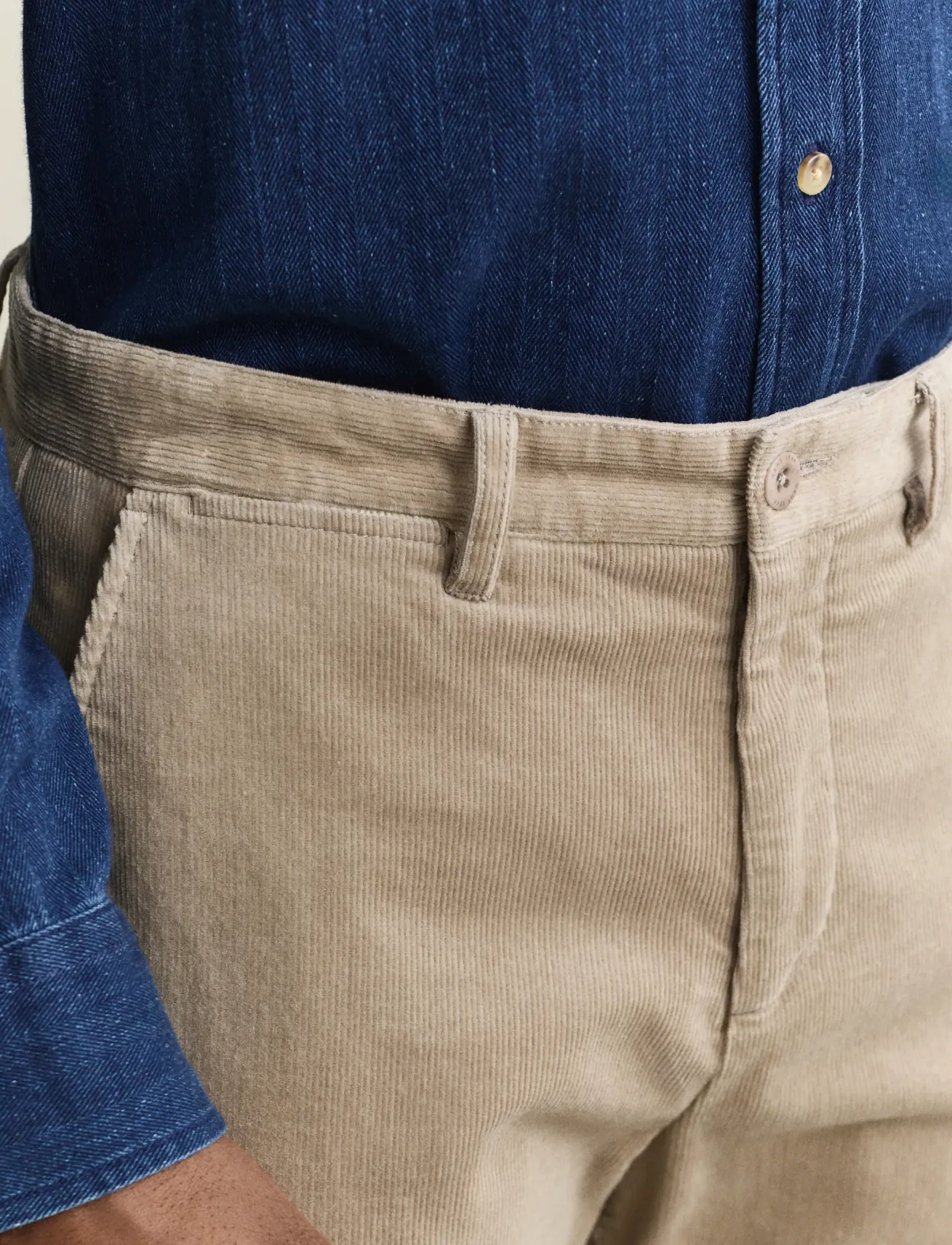 Gant - REGULAR CORD CHINOS - chinos - mist taupe - 3